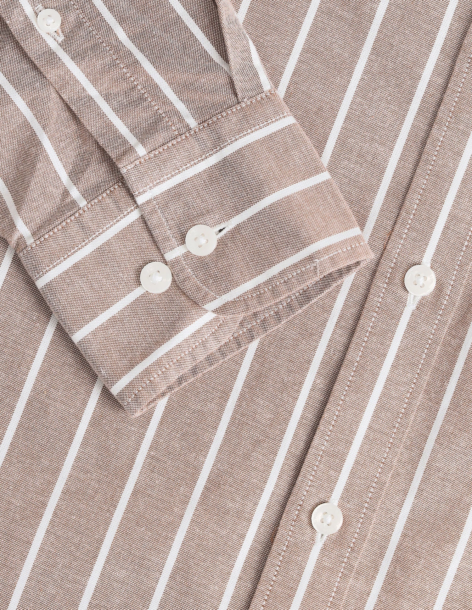 Tailored Fit Cotton Striped Shirt Brown - U.S. POLO ASSN. | Large