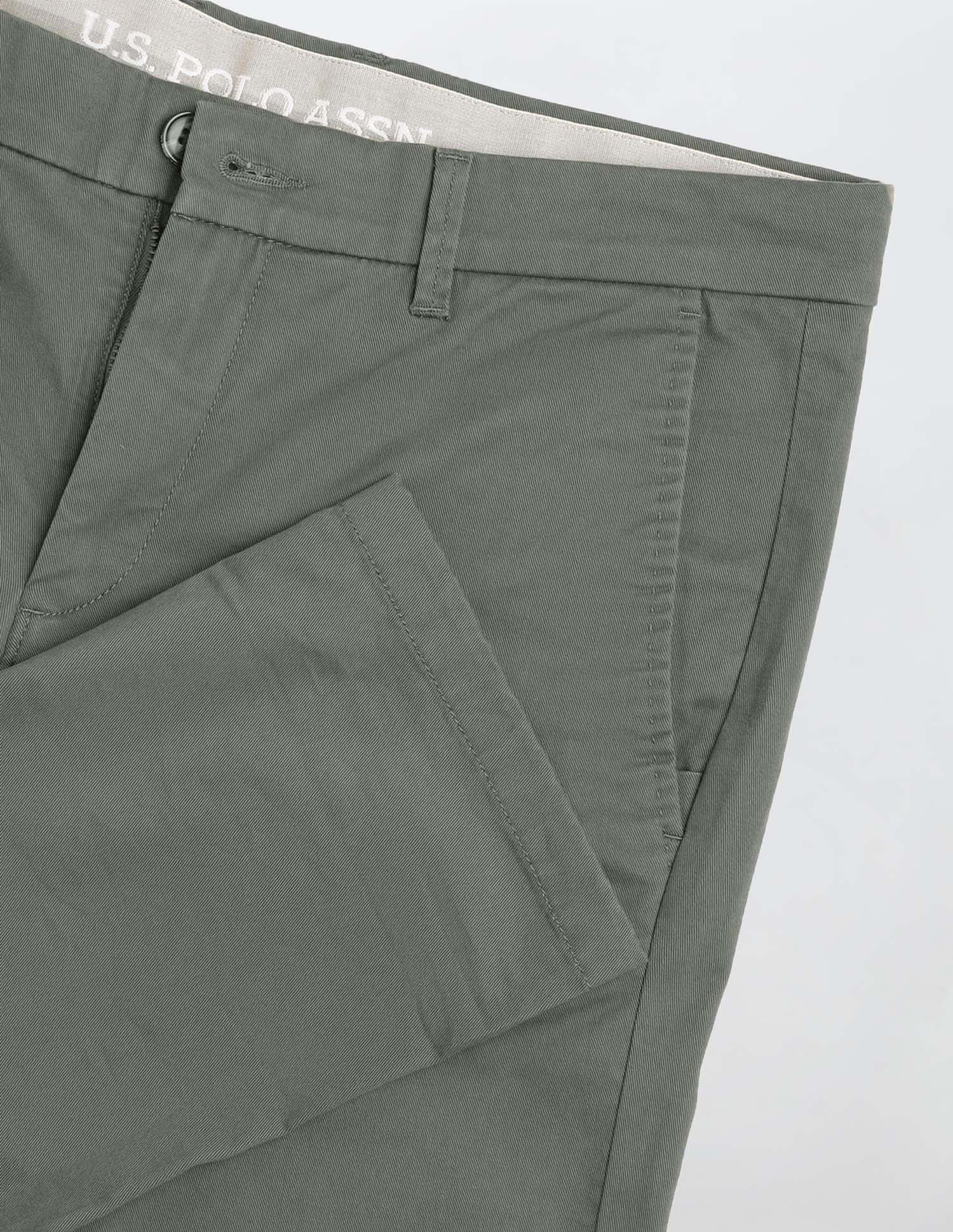 Mid Rise Denver Slim Fit Trousers Olive - U.S. Polo Assn. India | Large
