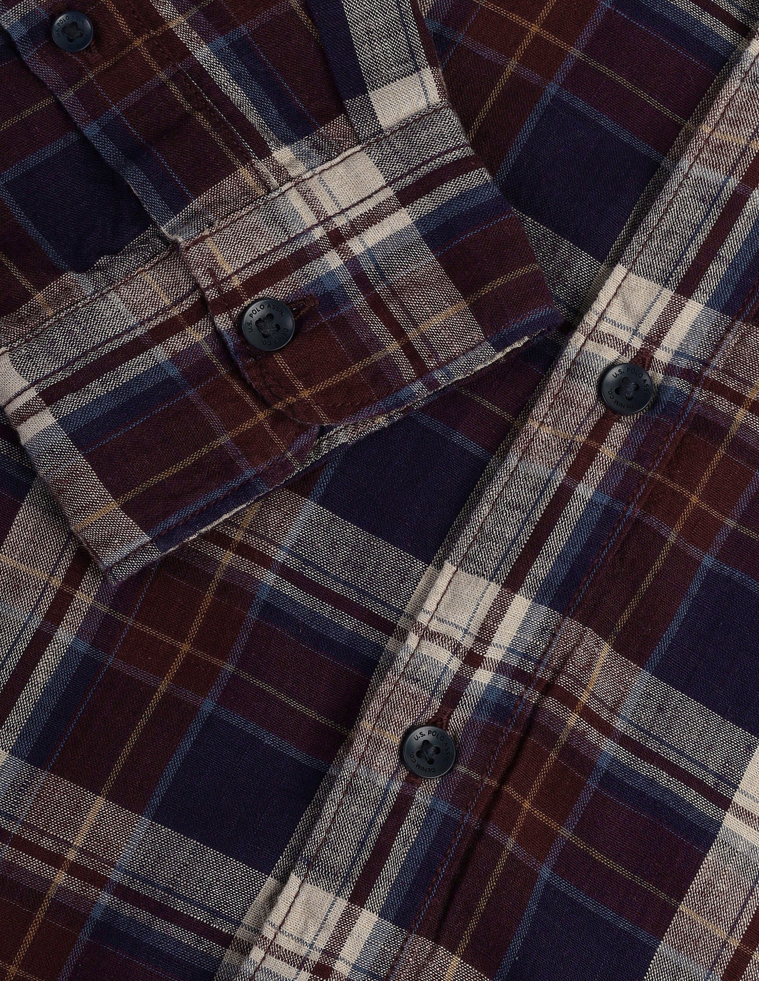 Tartan Check Slim Fit Shirt NAVY BLUE - U.S. Polo Assn. India | Large