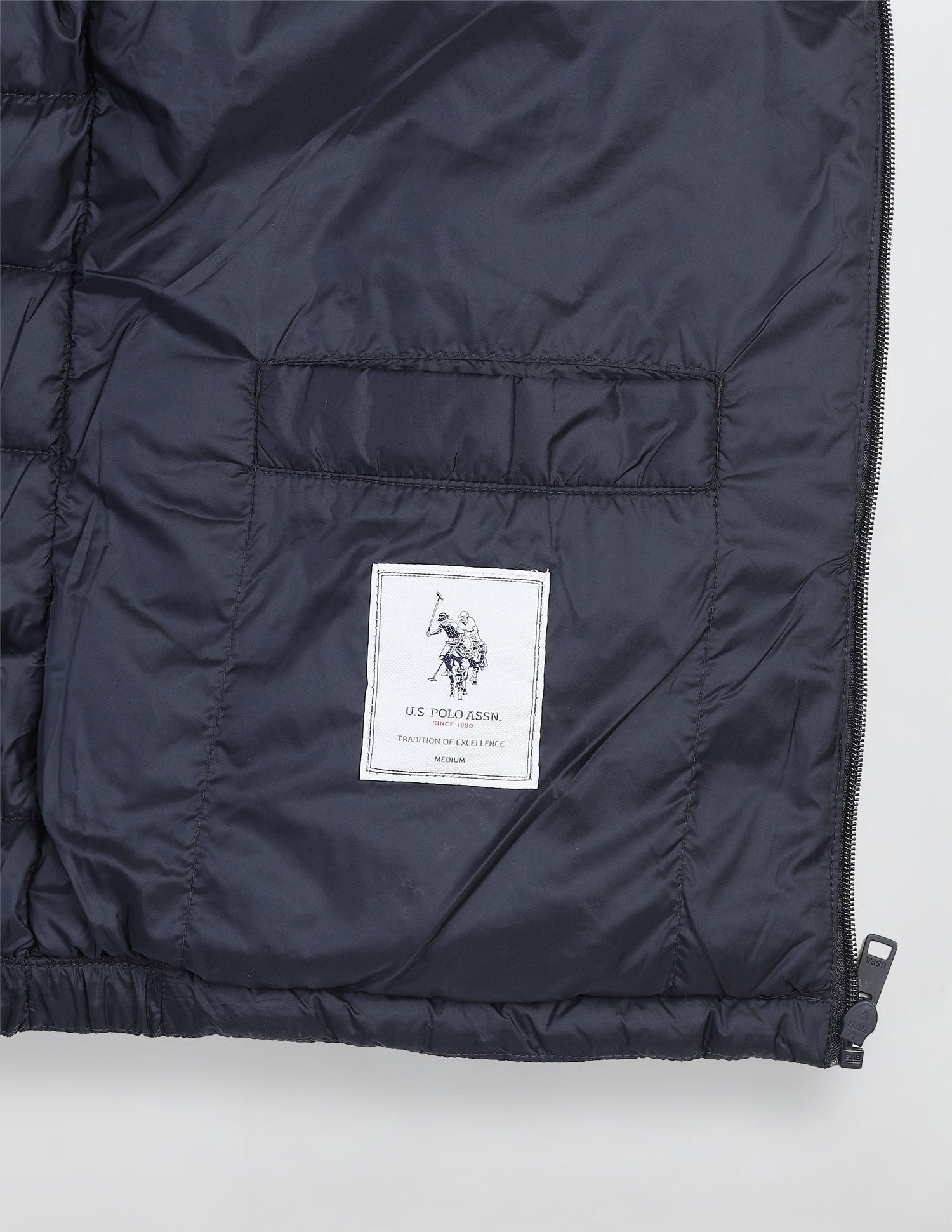 Packable Puffer Jacket Navy - U.S. Polo Assn. India | Large