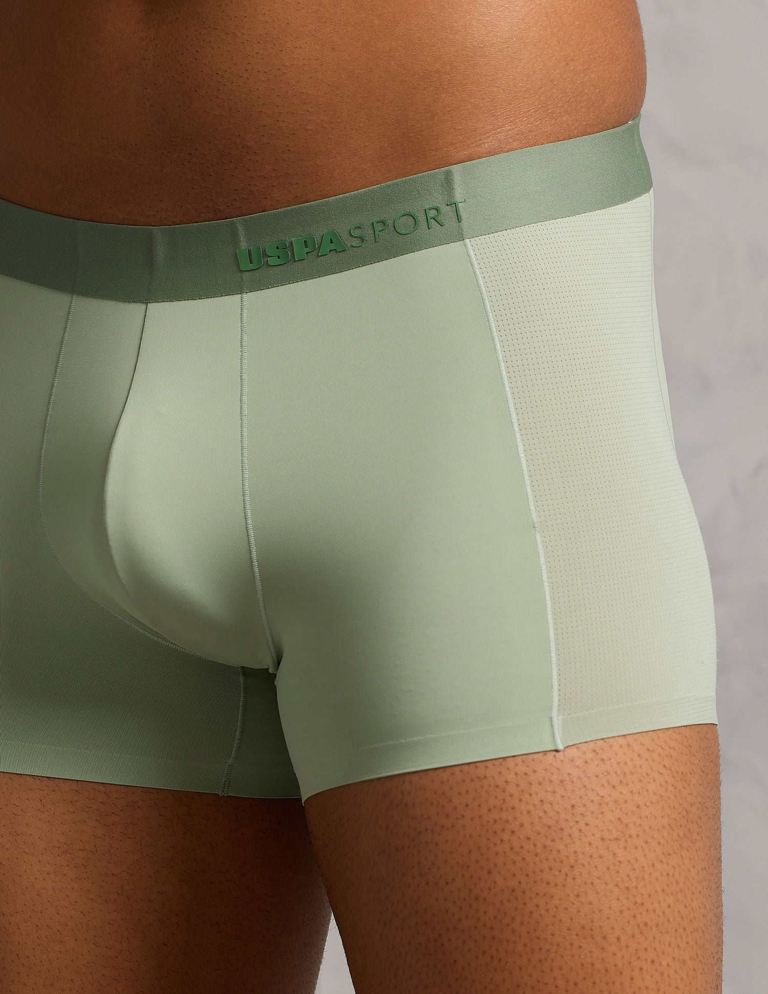Micro Fibre Seamless High Stretch Trunk Pastel Green - U.S. POLO ASSN. | Large
