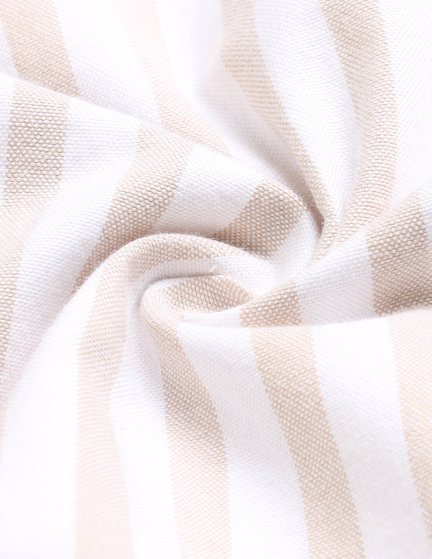 Vertical Striped Regular Fit Shirt Beige - U.S. Polo Assn. India | Large