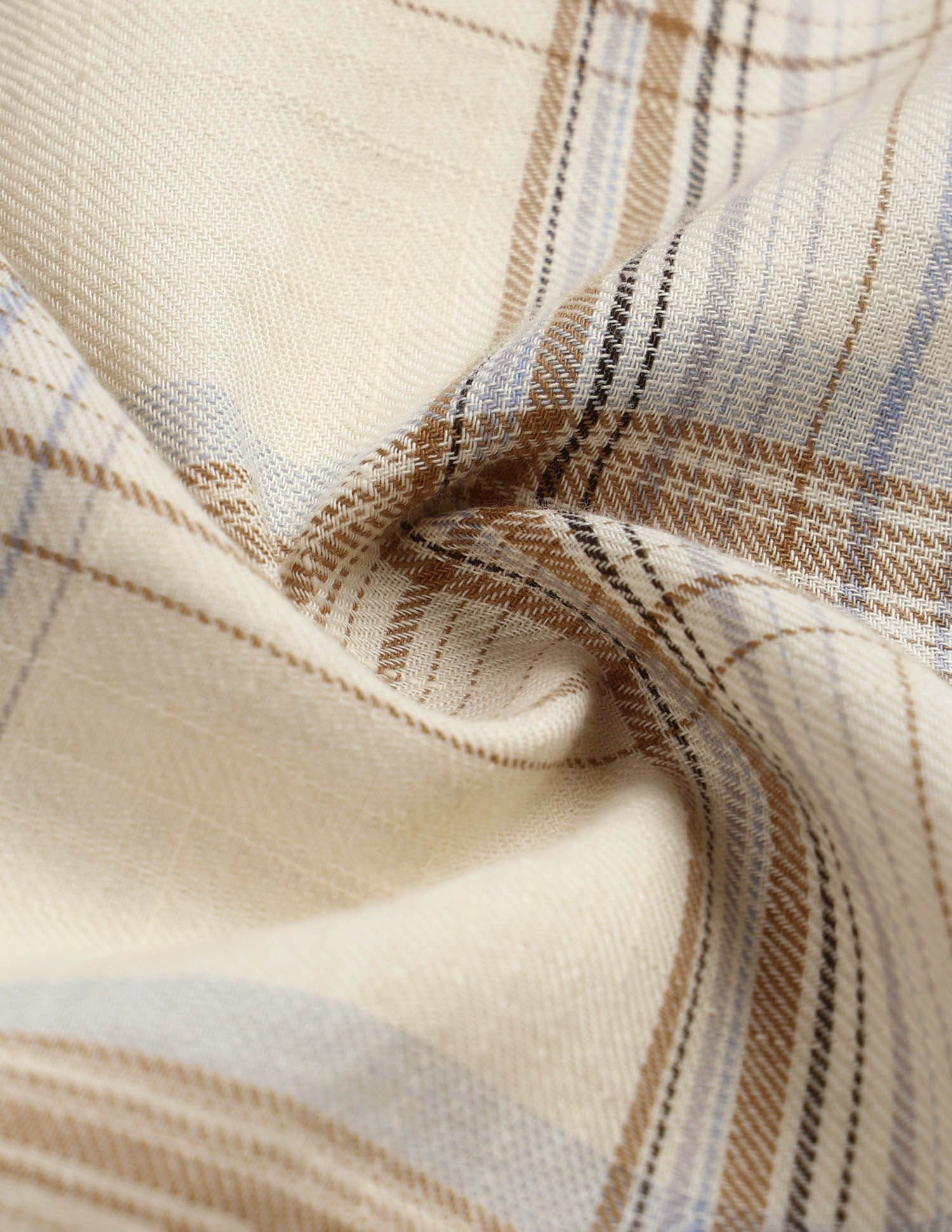 Grid Tattersall Checked Twill Shirt Ivory - U.S. Polo Assn. India | Large