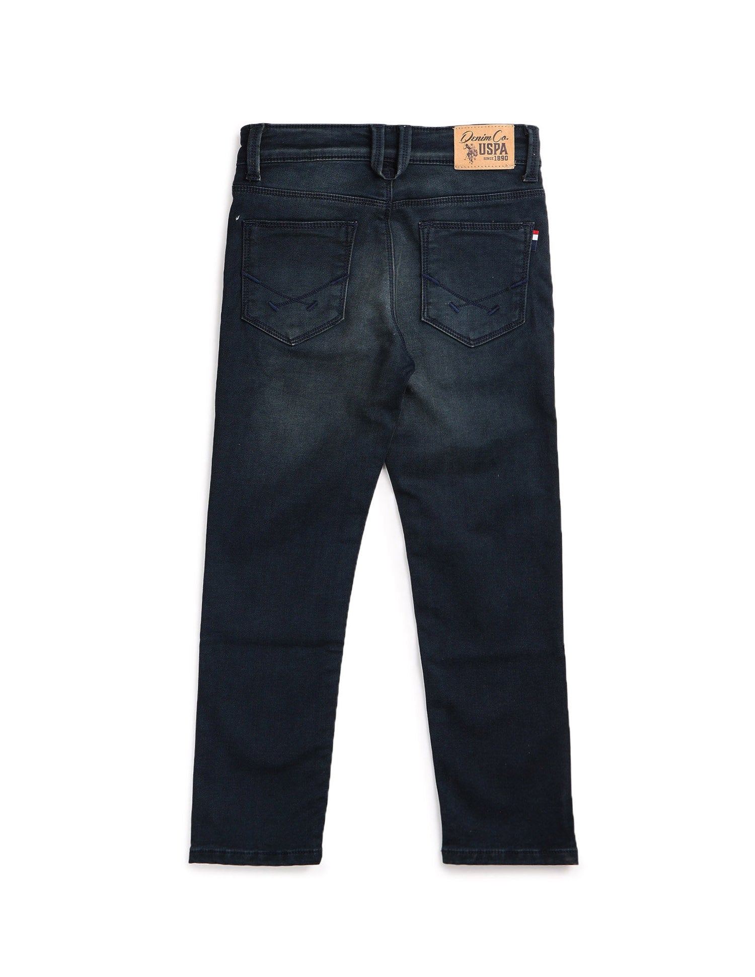 Boys Whiskered Slim Fit Jeans Dark Blue - U.S. POLO ASSN. | Large