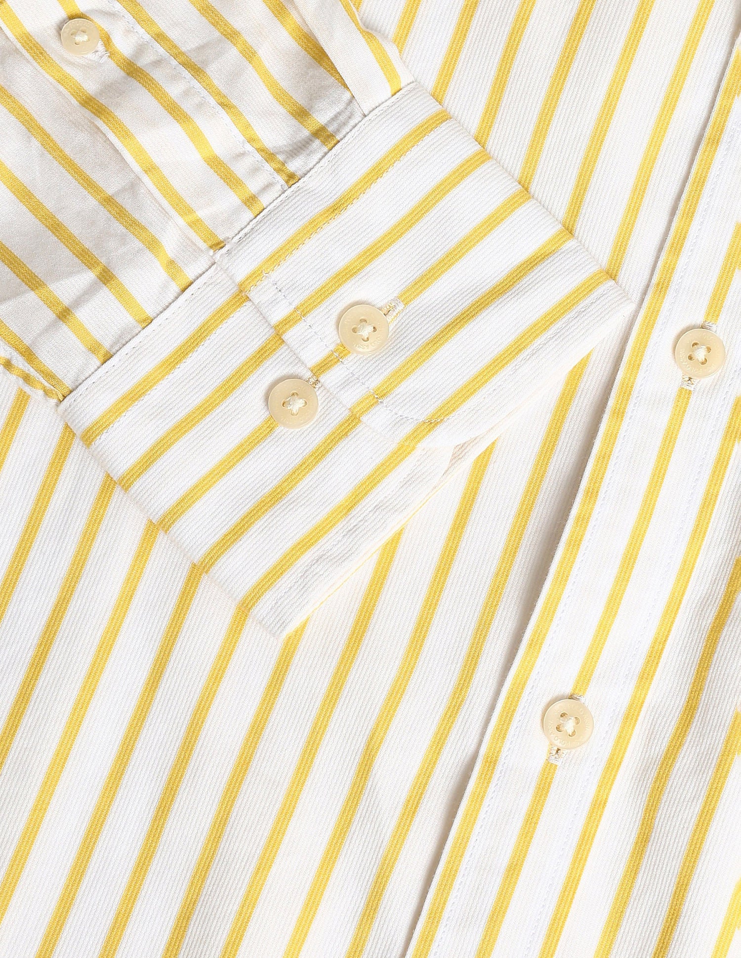 Tailored Fit Vertical Striped Shirt Yellow - U.S. POLO ASSN. | Large