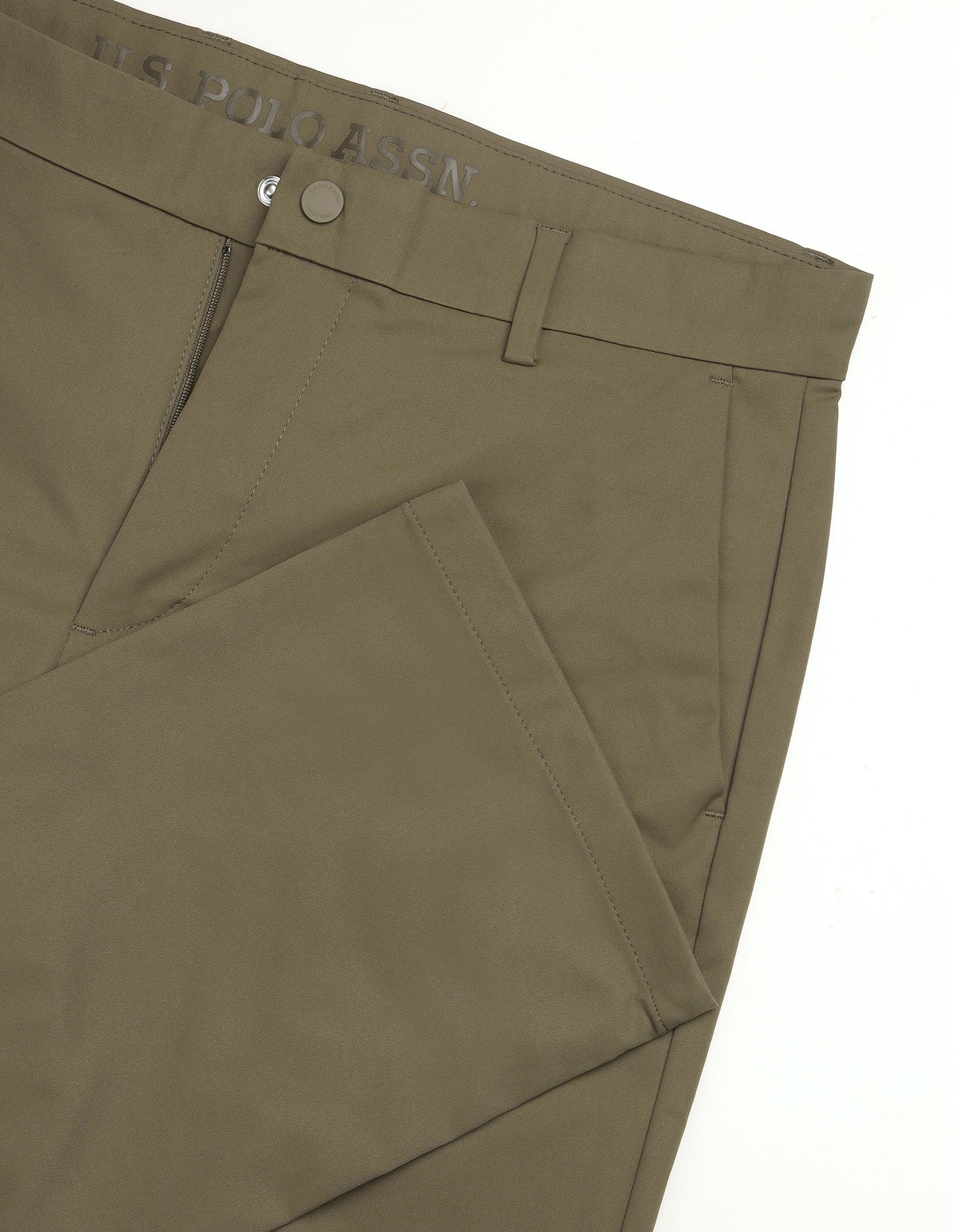 Mid Rise Riley Straight Fit Trousers Brown - U.S. Polo Assn. India | Large