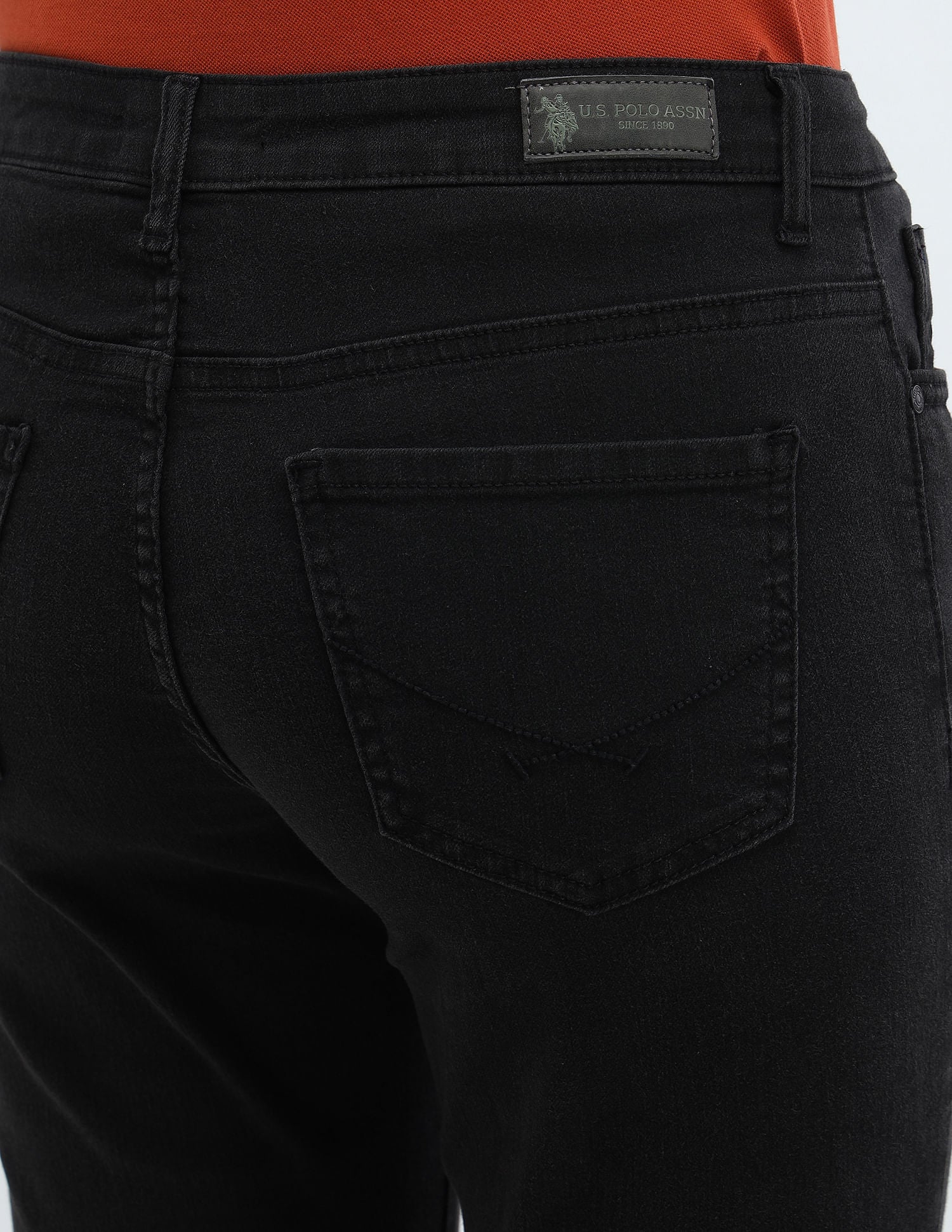 Slim Fit Mid Rise Jeans Dark Grey - U.S. Polo Assn. India | Large