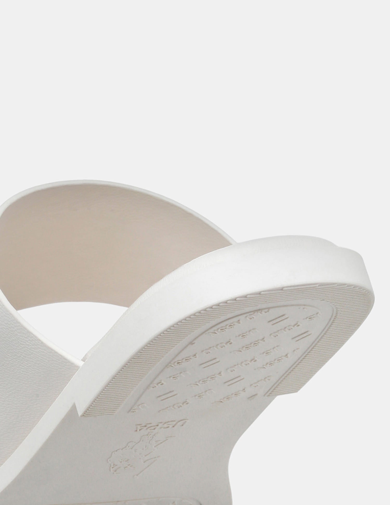 Women Slip On Astrel Sandals with Gold Hardware Off White - U.S. Polo Assn. India | Large