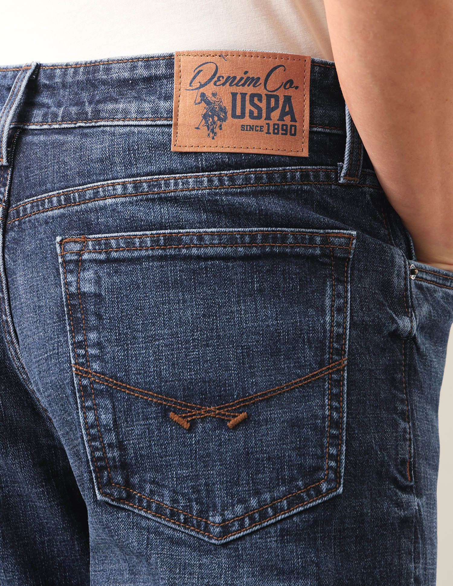 Connor Bootcut Fit Blue Jeans Dark Blue - U.S. Polo Assn. India | Large