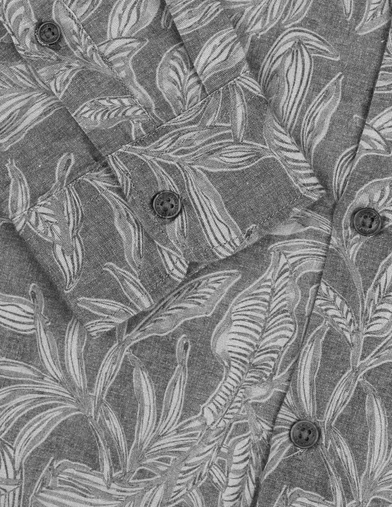 Tropical Printed Regular Fit Shirt Grey - U.S. POLO ASSN. | Large