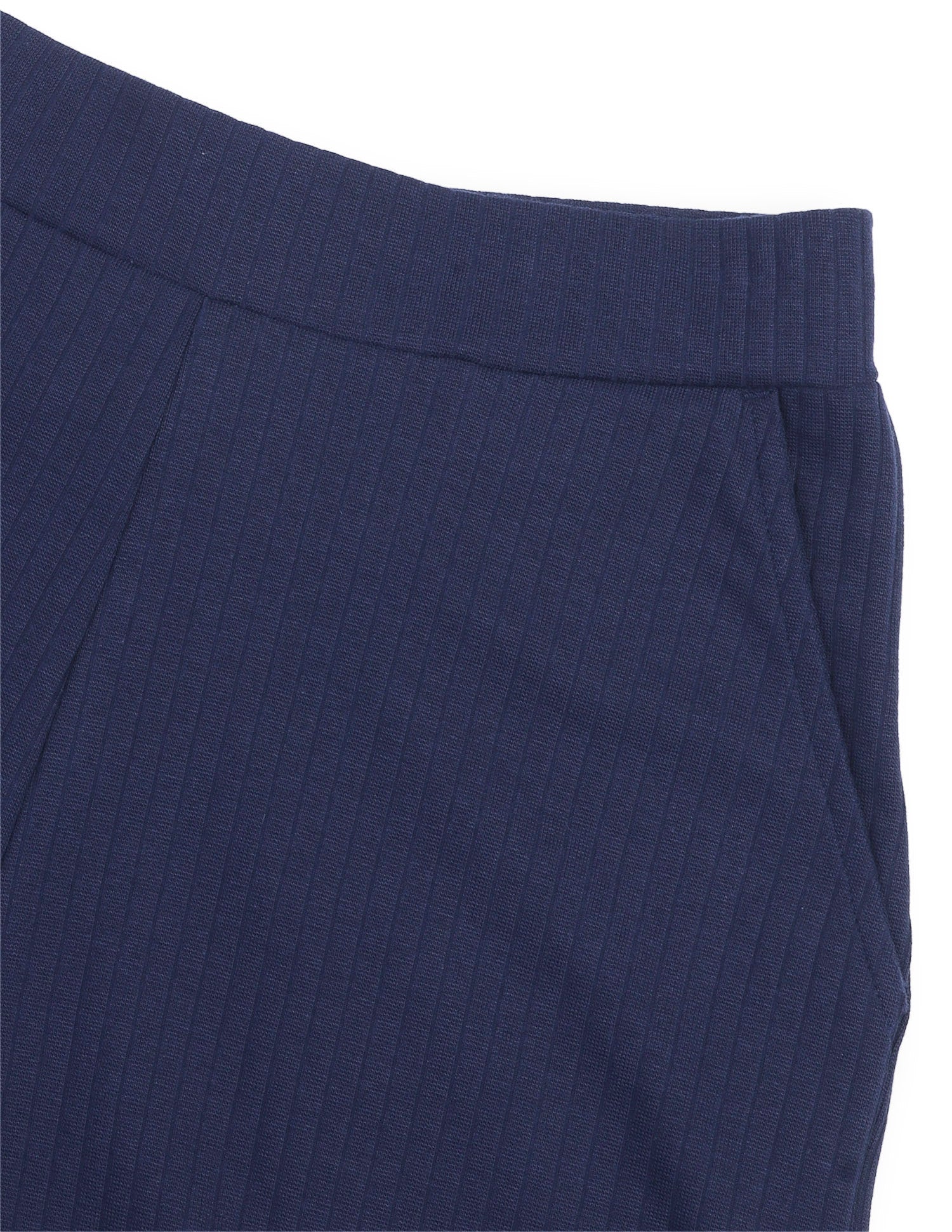Self Design Vertical Striped Leisure Cord Set Navy - U.S. Polo Assn. India | Large