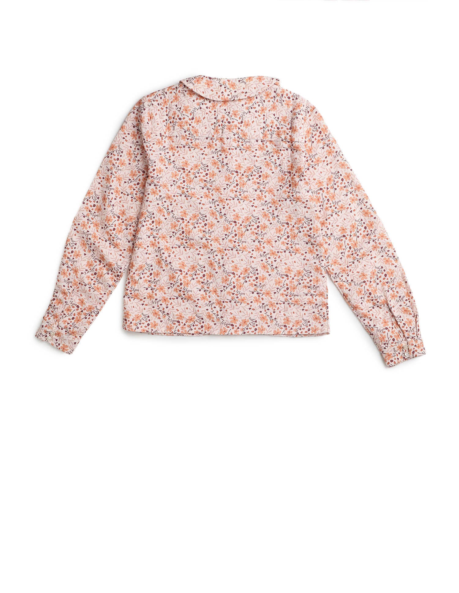 Girls Floral Brand Printed Regular Fit Top Multi6 - U.S. POLO ASSN. | Large