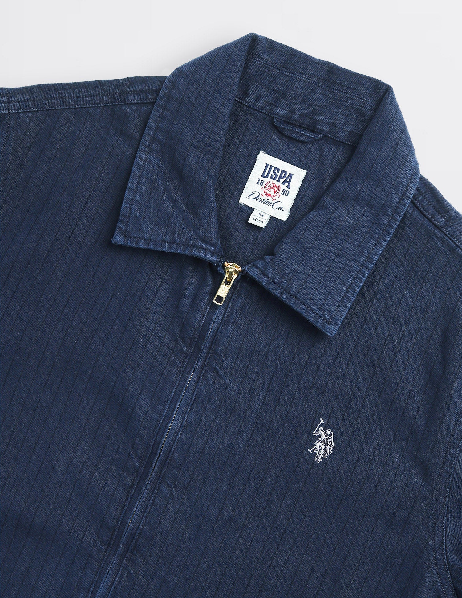 Vertical striped Regular Fit Shacket Blue - U.S. Polo Assn. India | Large
