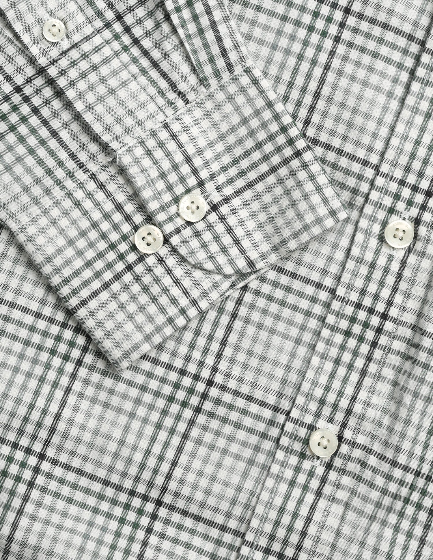 Grid Tattersall Checked Twill Shirt Grey - U.S. Polo Assn. India | Large