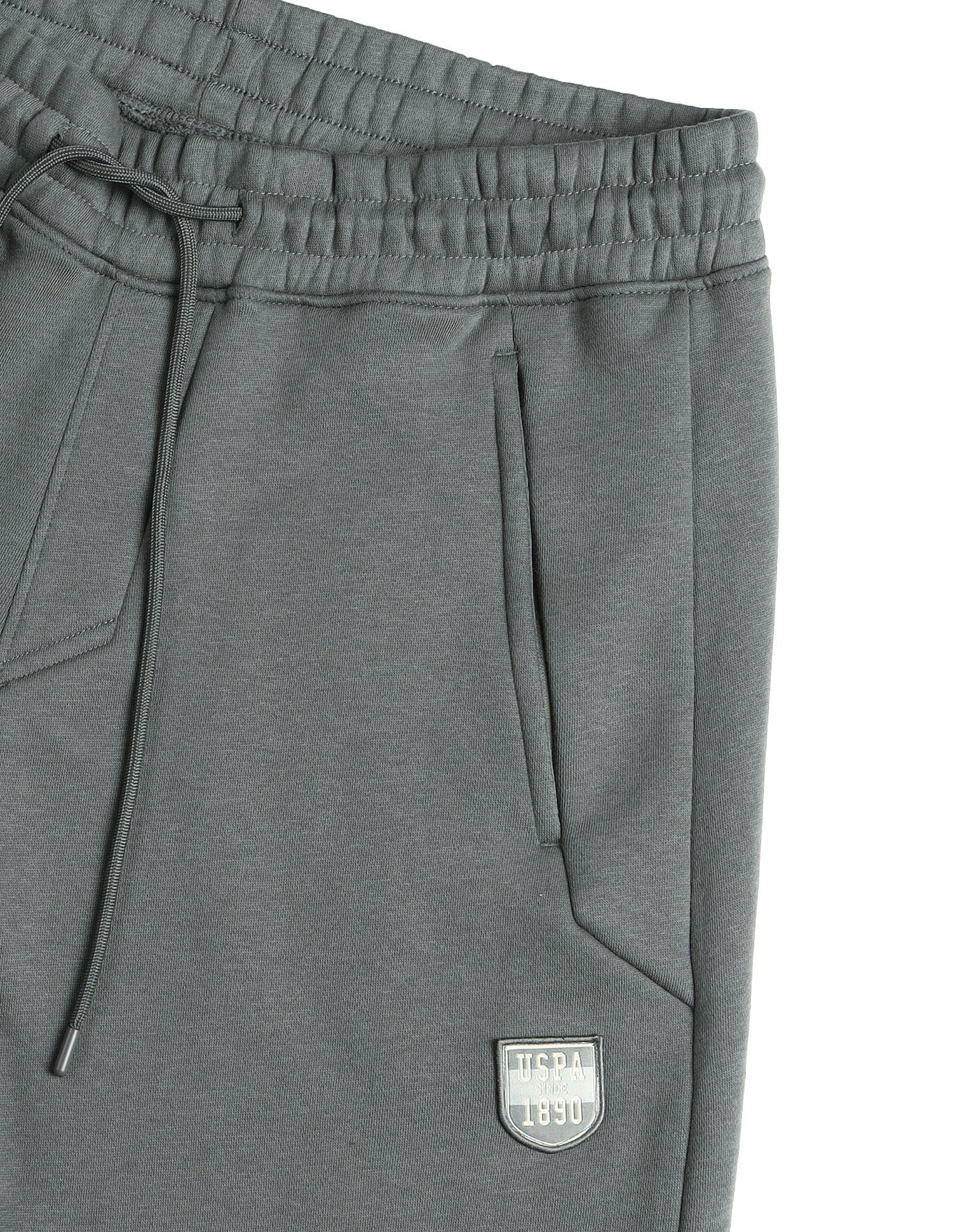 Comfort Fit  Cotton OJ008-PL  Lounge Joggers - Pack Of 1 Grey - U.S. Polo Assn. India | Large