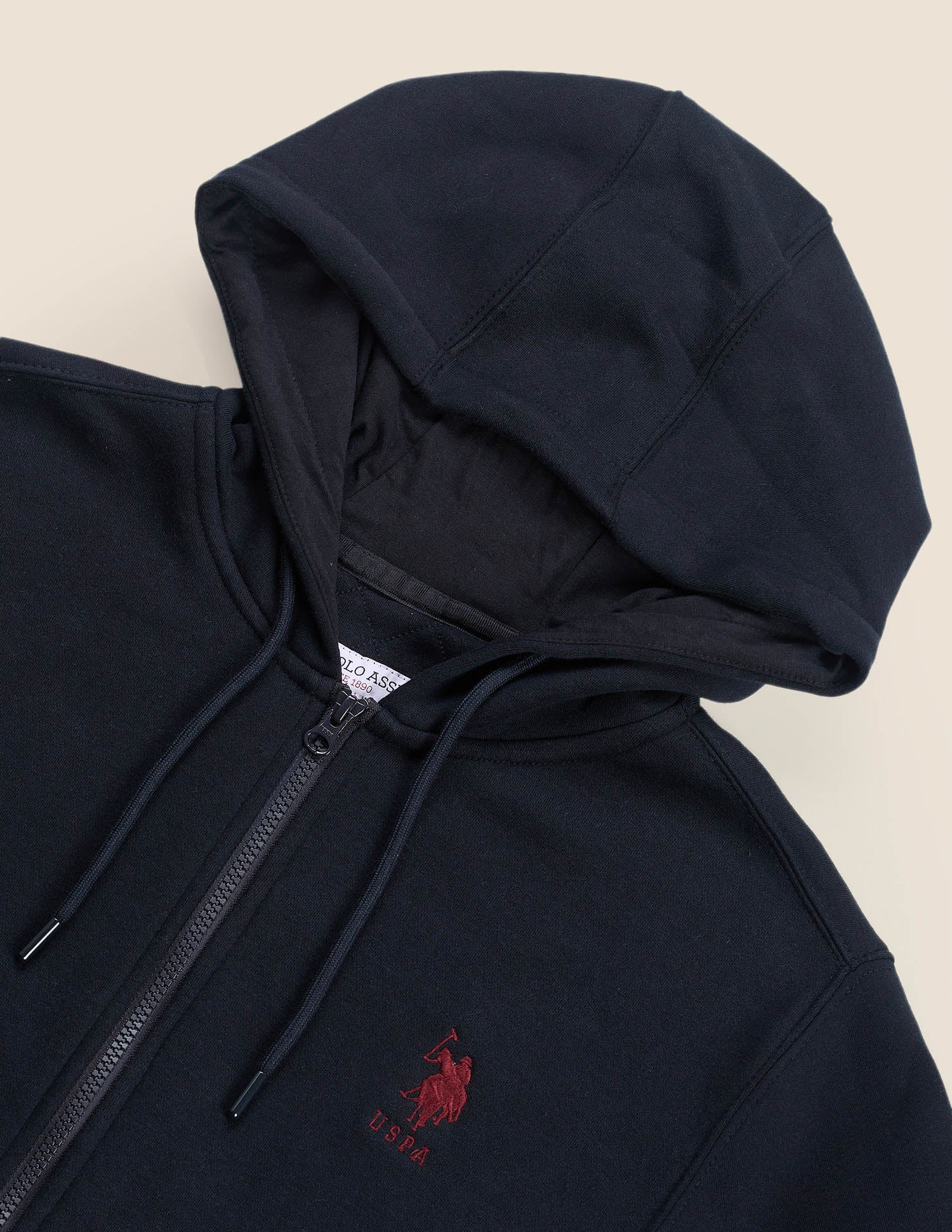 Solid Hooded Sweatshirt Navy - U.S. Polo Assn. India | Large