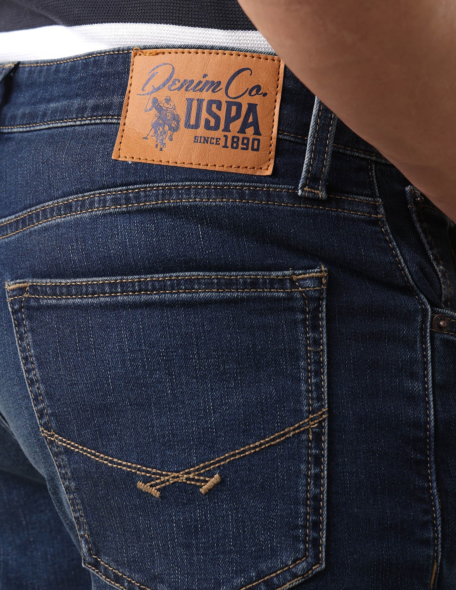 Connor Bootcut Fit Blue Jeans Indigo - U.S. Polo Assn. India | Large