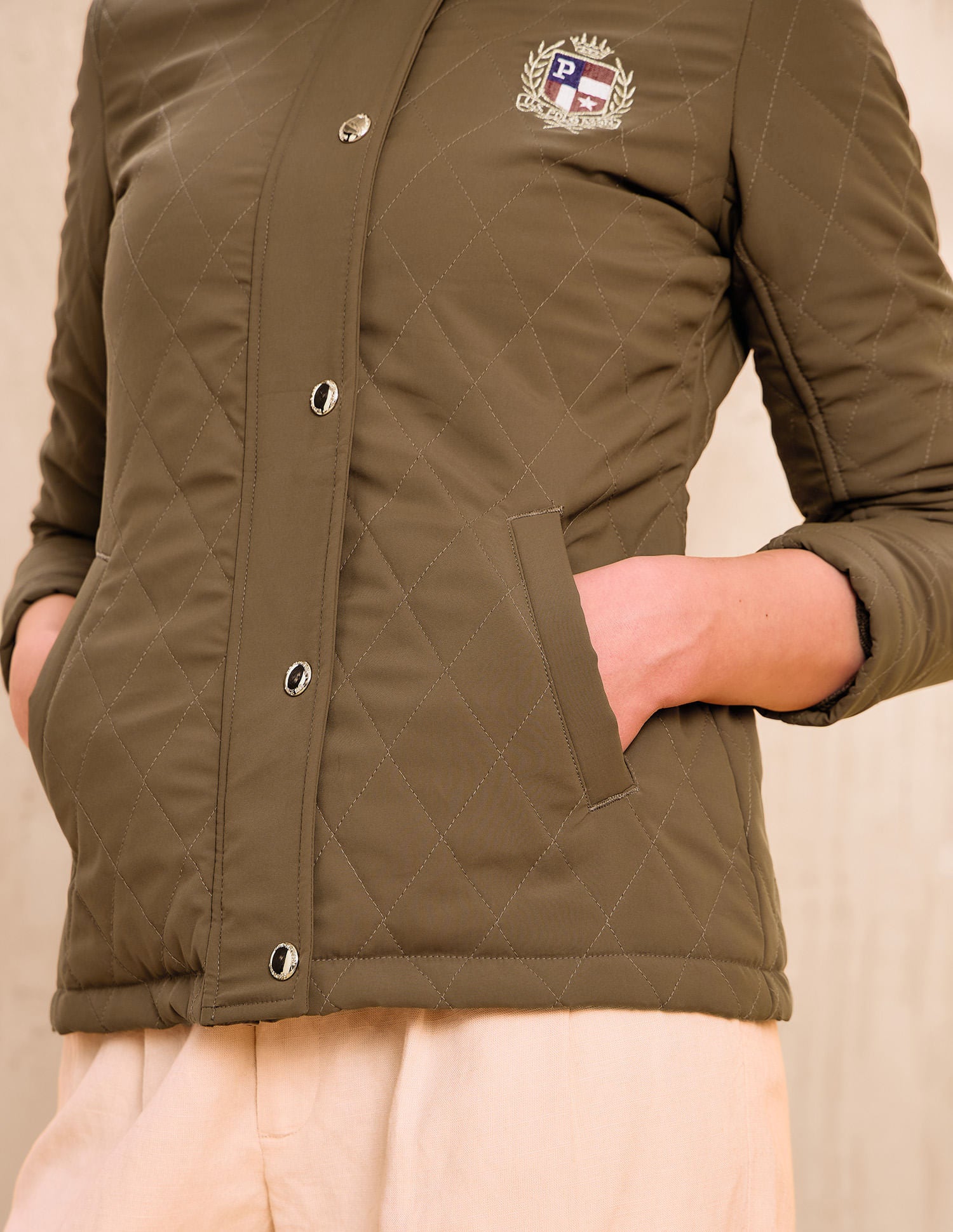 Brand Printed Regular Fit Jacket Brown - U.S. POLO ASSN. | Large