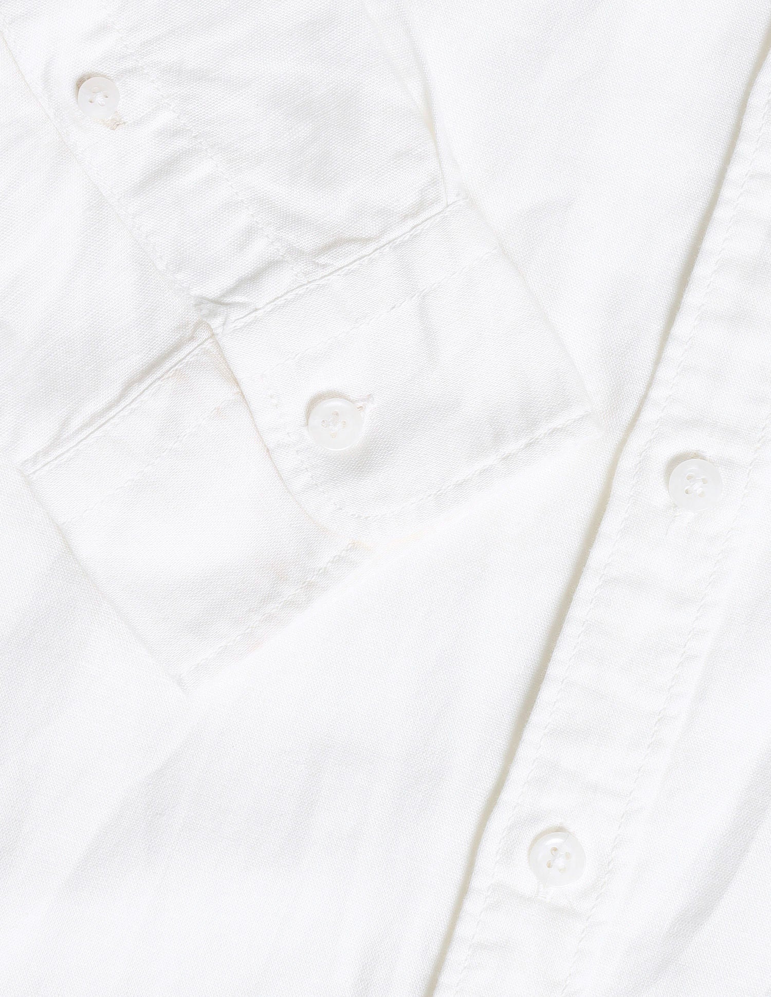 Slim Fit Poplin Linen Shirt White - U.S. Polo Assn. India | Large