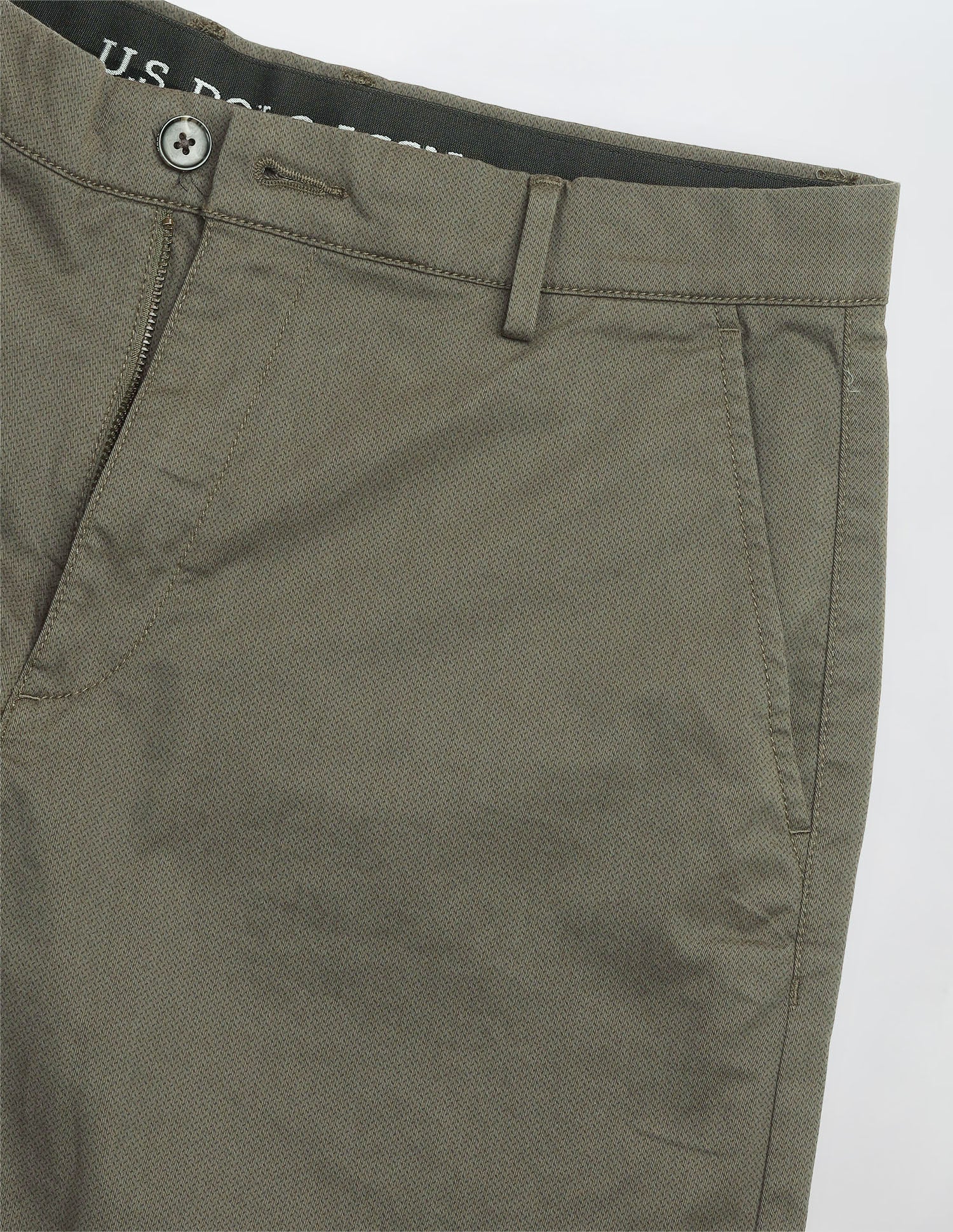 Slim Fit Printed Shorts Olive - U.S. Polo Assn. India | Large