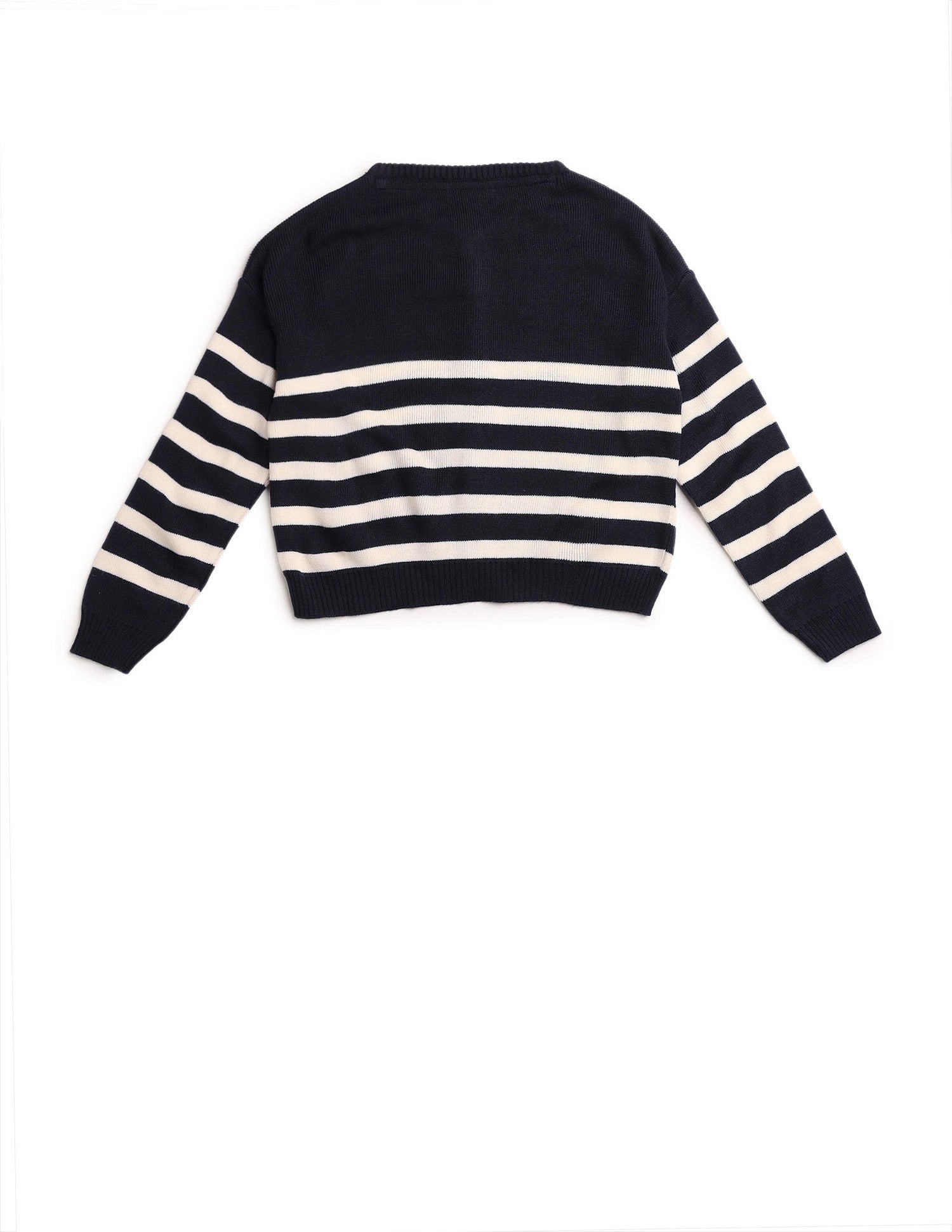 Girls Horizontal Striped Sweater Navy - U.S. POLO ASSN. | Large