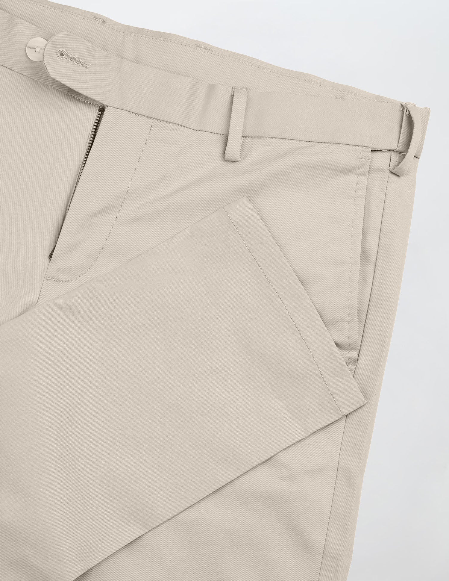 Denver Slim Fit Twill Trousers Beige - U.S. Polo Assn. India | Large