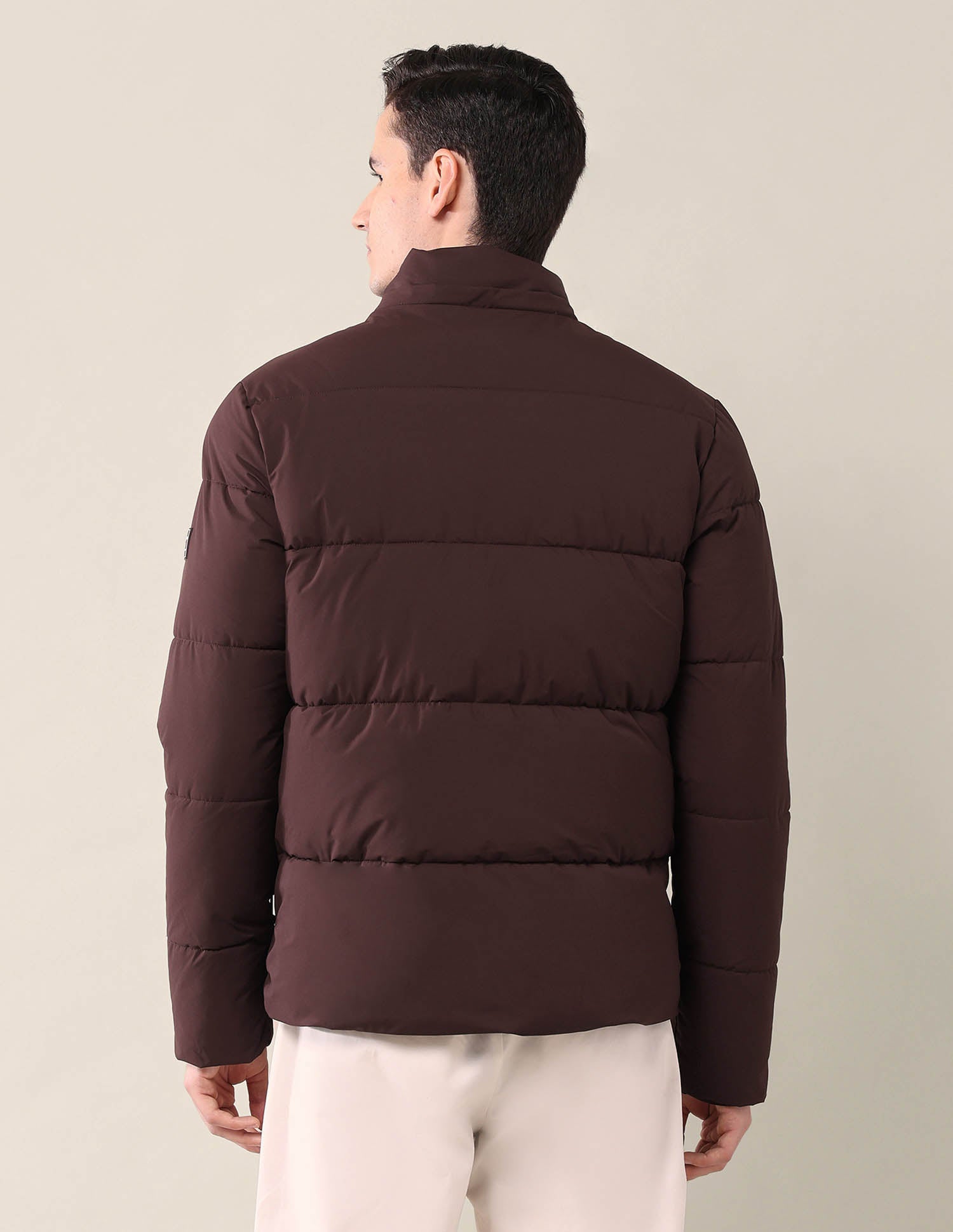 Hooded Regular Fit Puffer Jacket Wine - U.S. Polo Assn. India | Large
