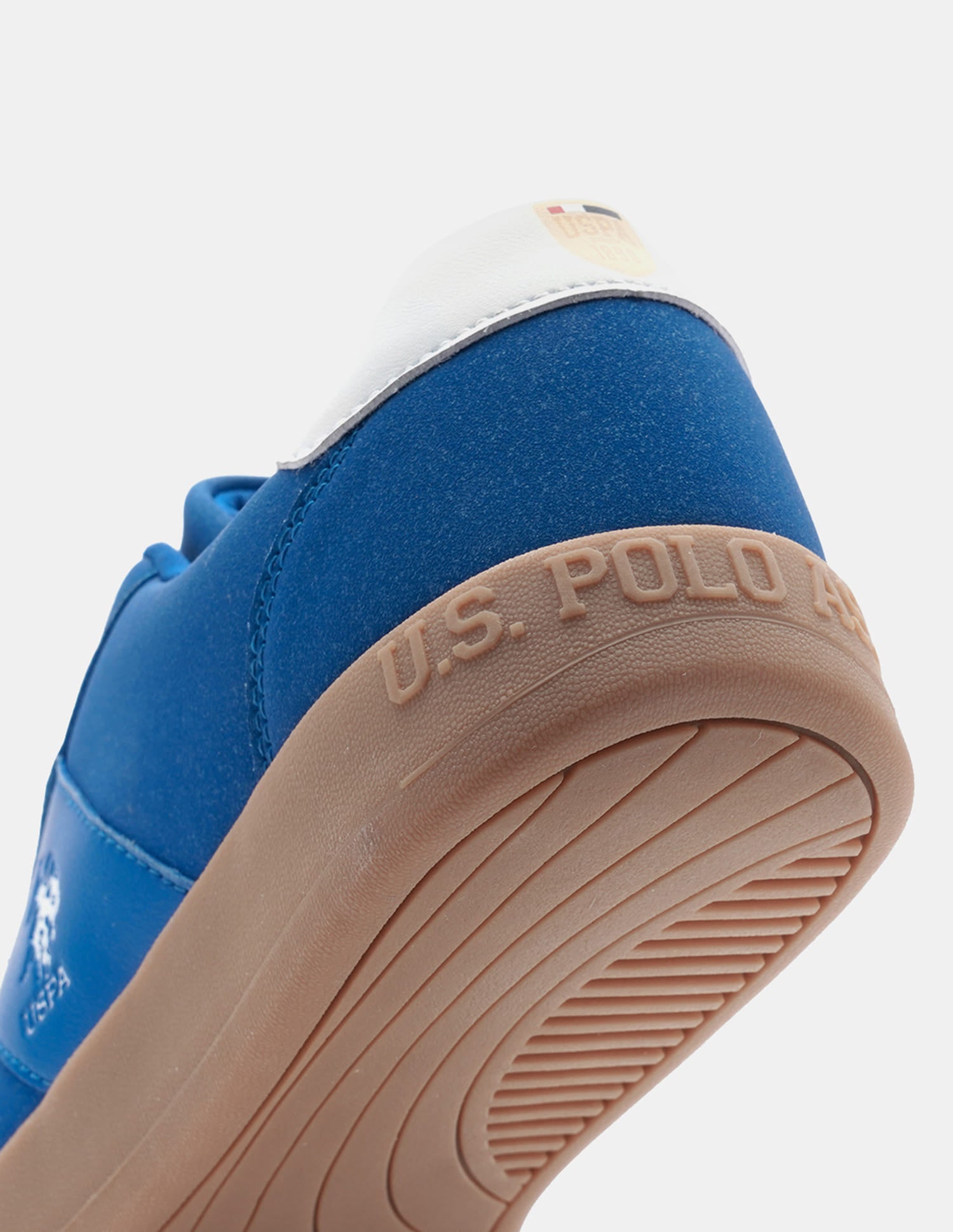 Round Toe Solid Skylar Sneakers Blue - U.S. Polo Assn. India | Large