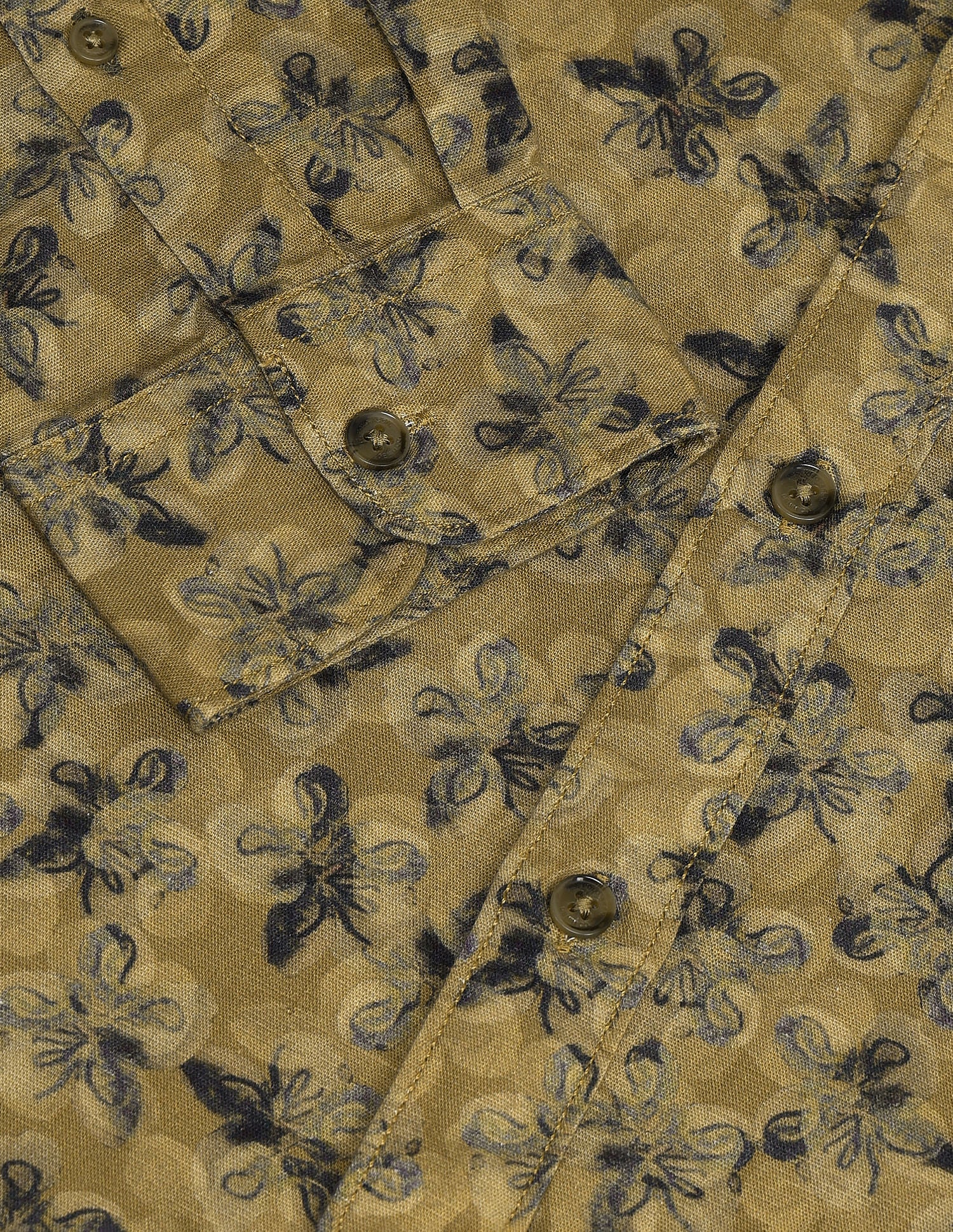 Slim Fit Floral Shirt Olive - U.S. Polo Assn. India | Large