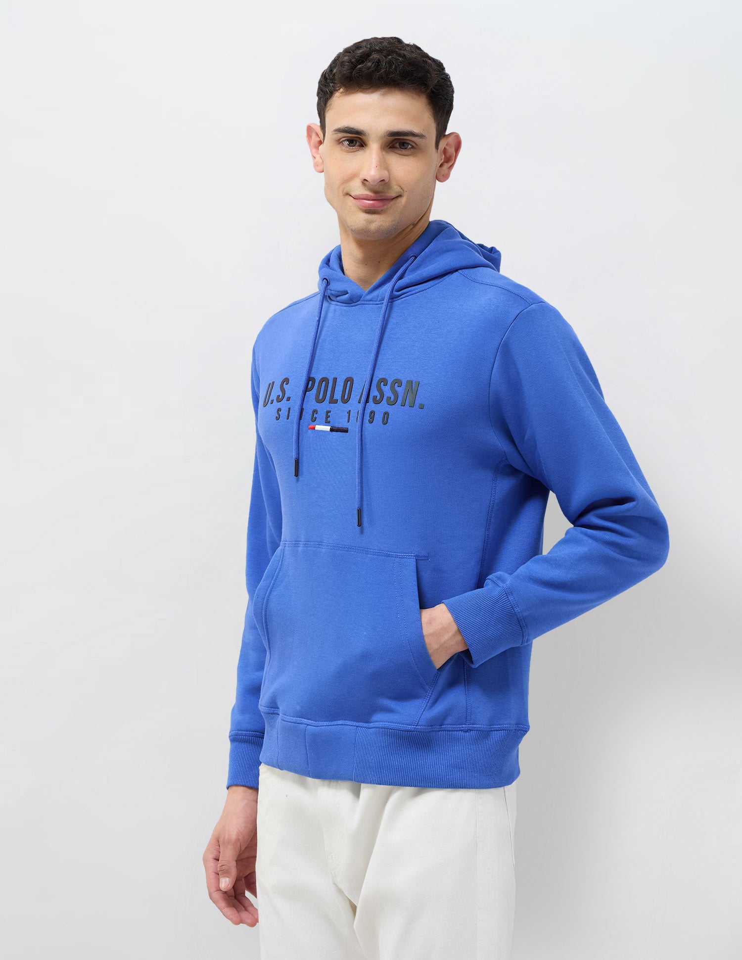 Brand Embossed Regular Fit Sweatshirt Royal Blue - U.S. POLO ASSN. | Large