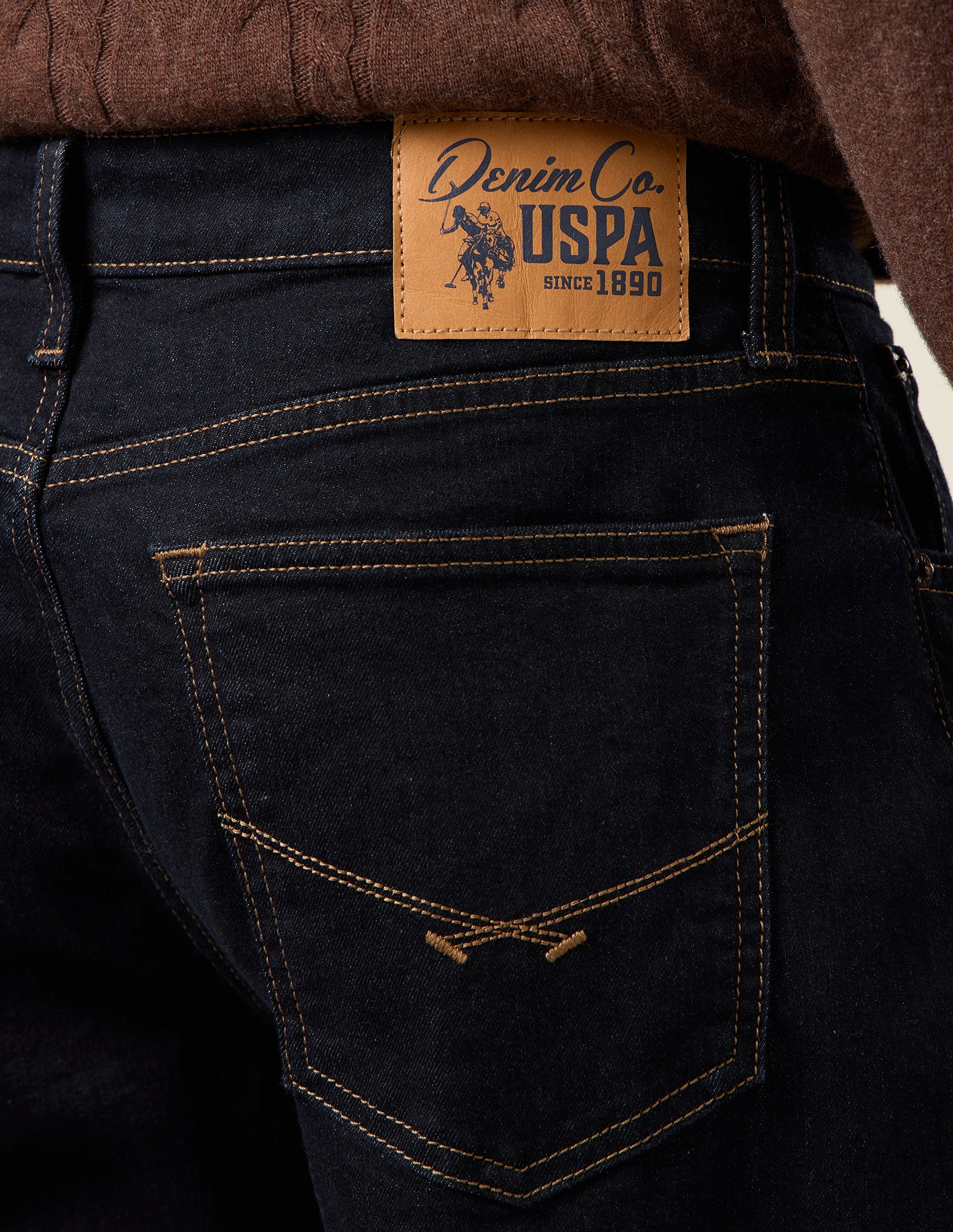 Shawn Relaxed Fit Blue Jeans Dark Indigo - U.S. Polo Assn. India | Large
