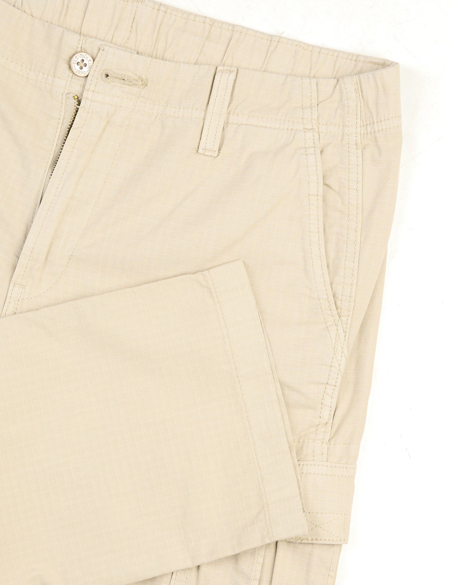 Straight Fit Cargo Trousers Stone - U.S. Polo Assn. India | Large