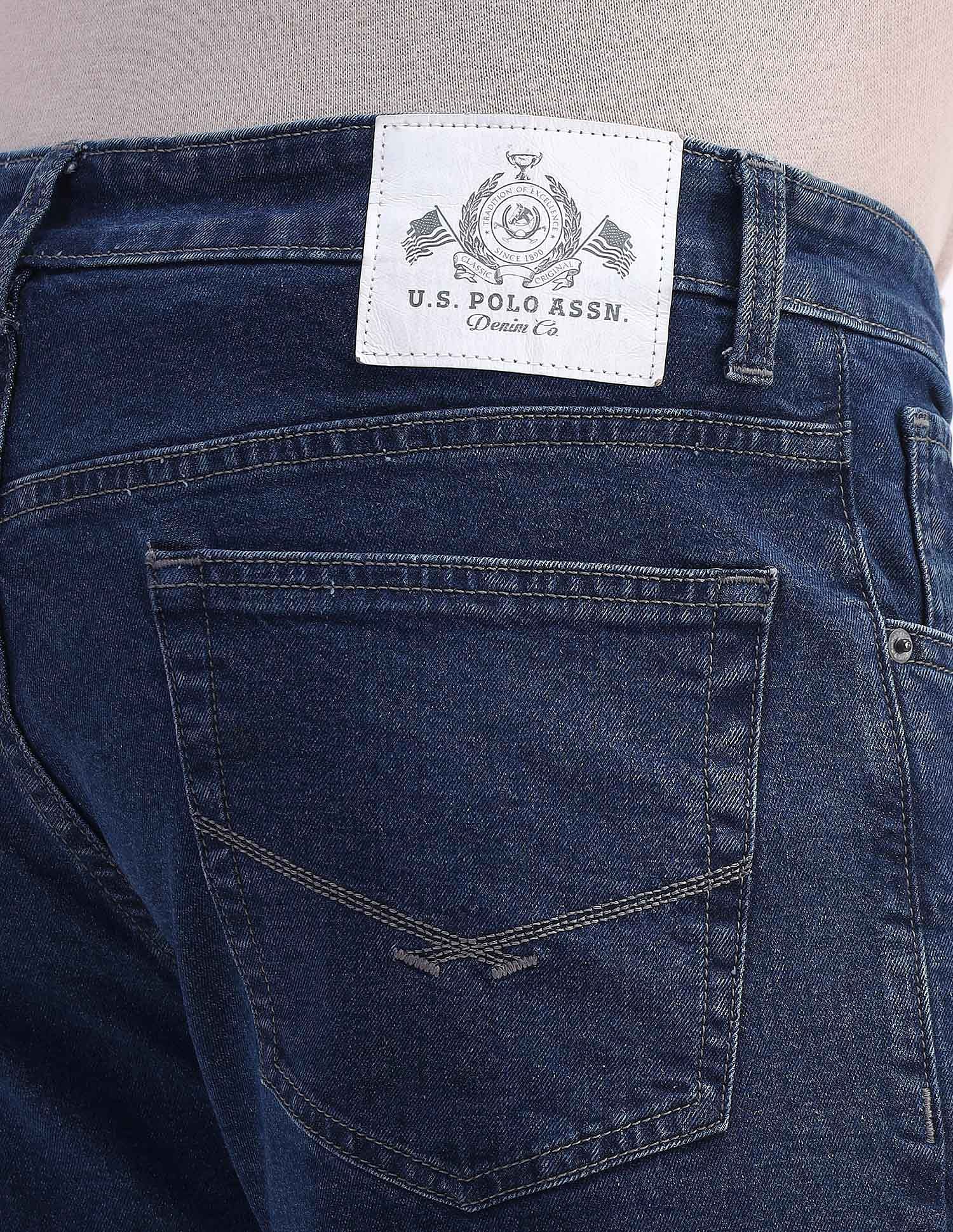 Slim Fit Mid Rise Jeans Blue - U.S. POLO ASSN. | Large