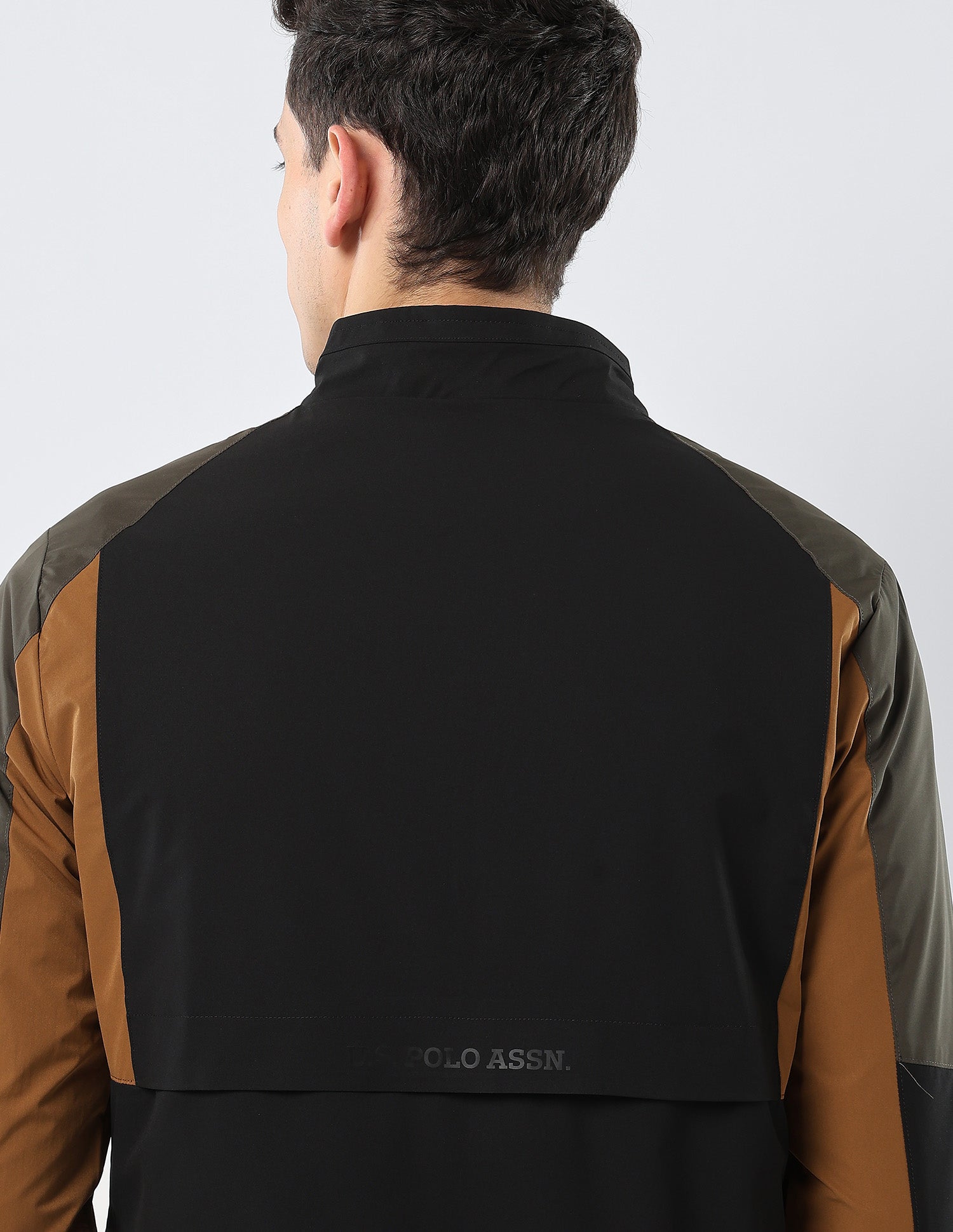 Colour Blocked Reversible Jacket Black - U.S. POLO ASSN. | Large