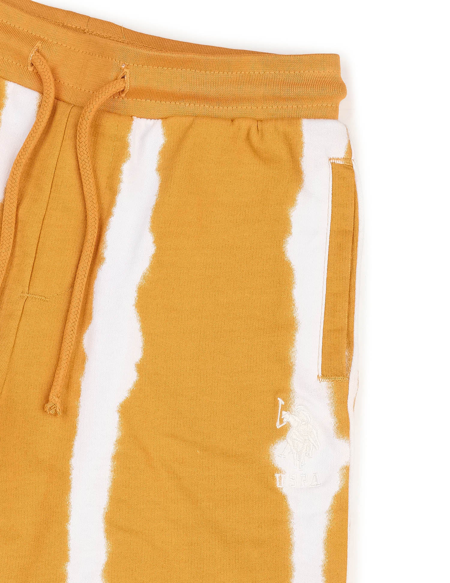 Boys Pure Cotton Dyed Shorts Yellow - U.S. POLO ASSN. | Large