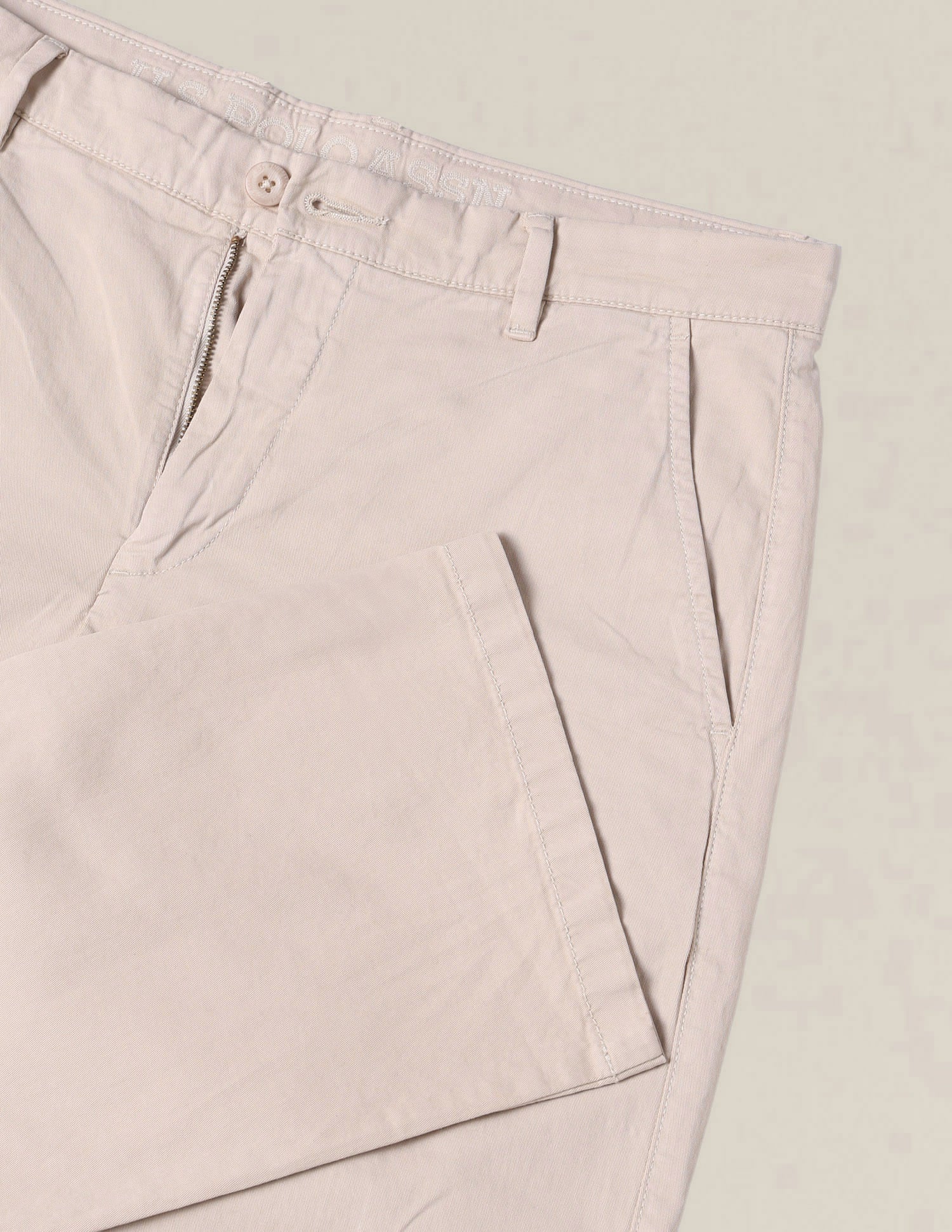 Riley Straight Fit Twill Trousers Beige - U.S. Polo Assn. India | Large