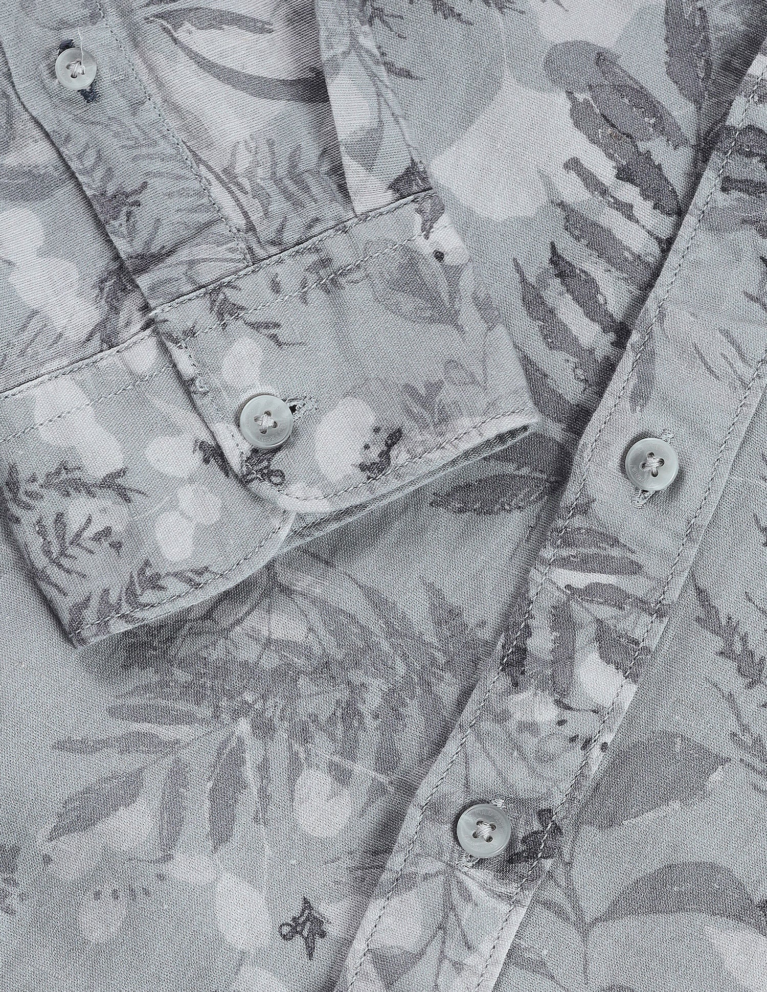 Slim Fit All-over Shirt Grey - U.S. POLO ASSN. | Large