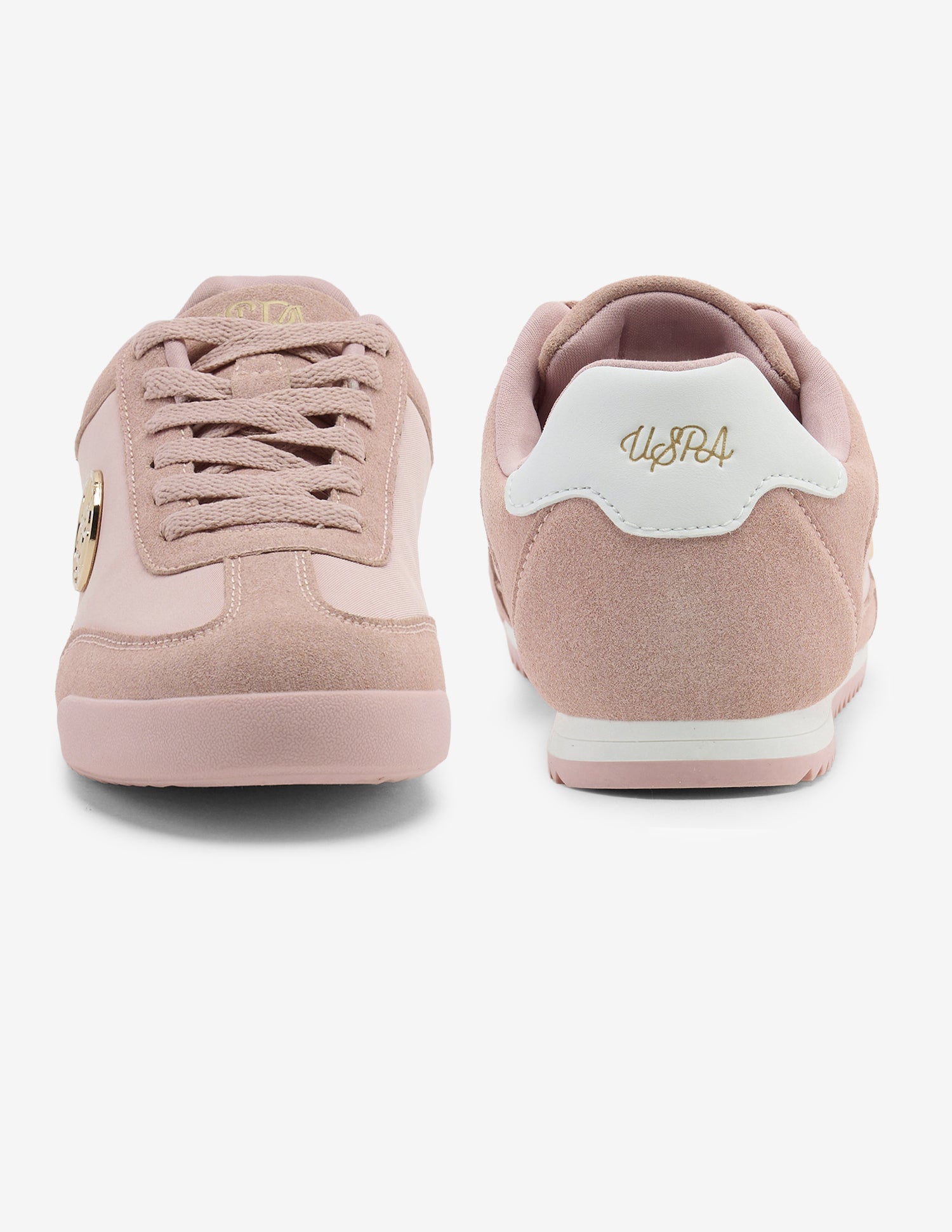 Ondine Lace-Ups Suede Sneakers Blush - U.S. Polo Assn. India | Large
