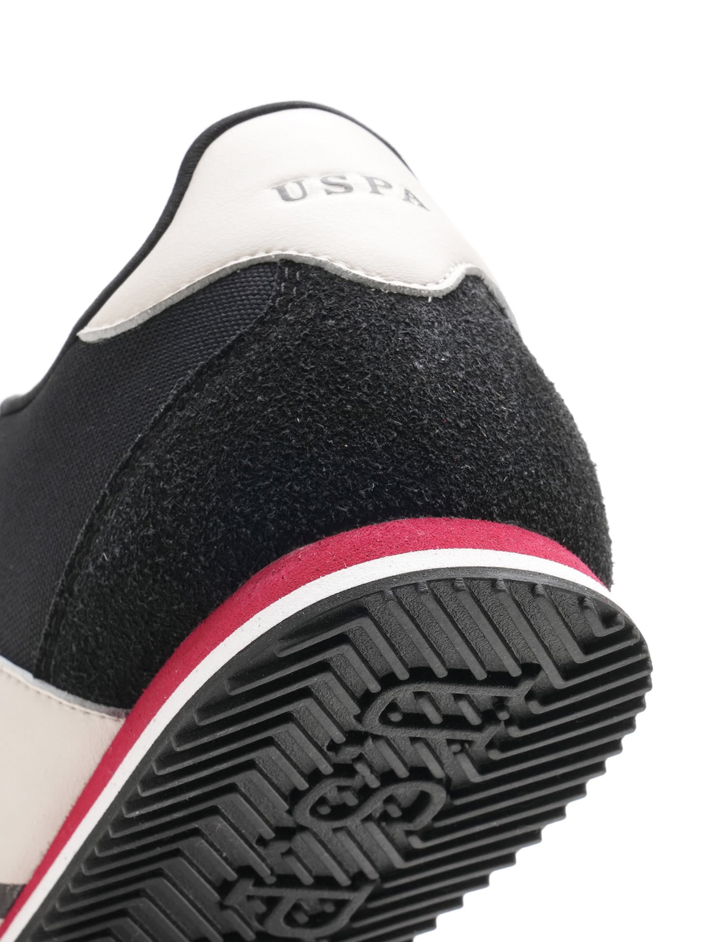 Men Vadler Suede Colourblocked Sneakers Black - U.S. Polo Assn. India | Large