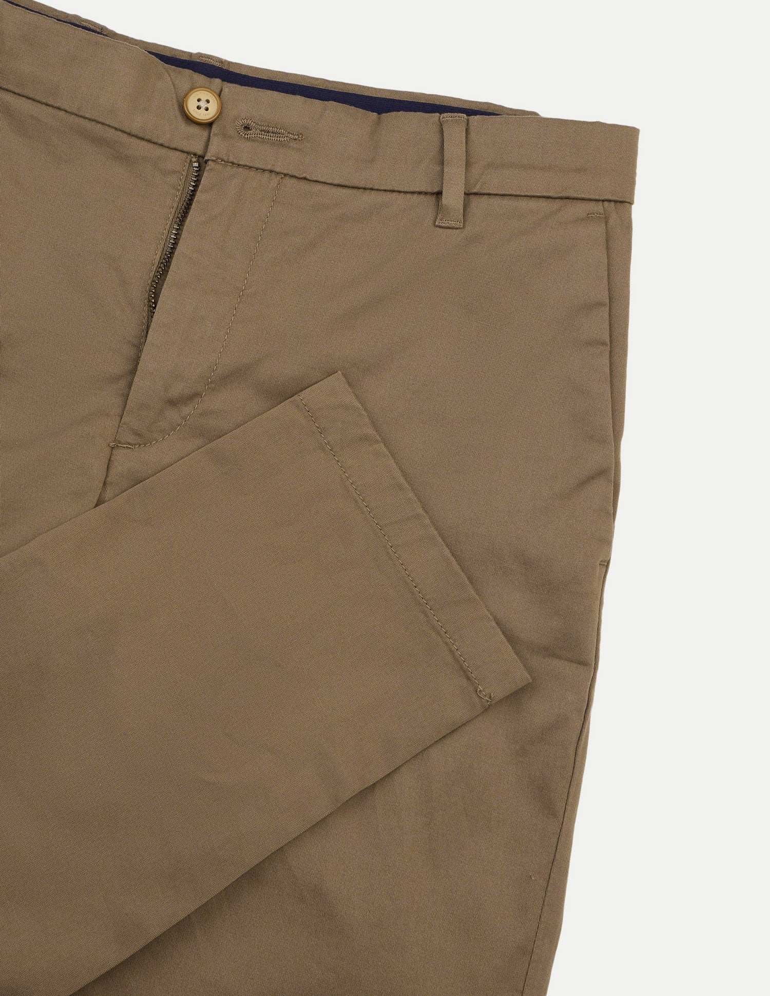 Austin Trim Regular Fit Twill Trousers Dark Khaki - U.S. Polo Assn. India | Large