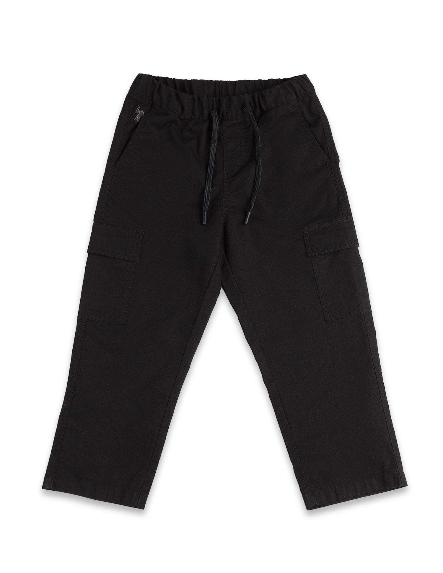 Boys Textured Relaxed Fit Cargos Black - U.S. POLO ASSN. | Large