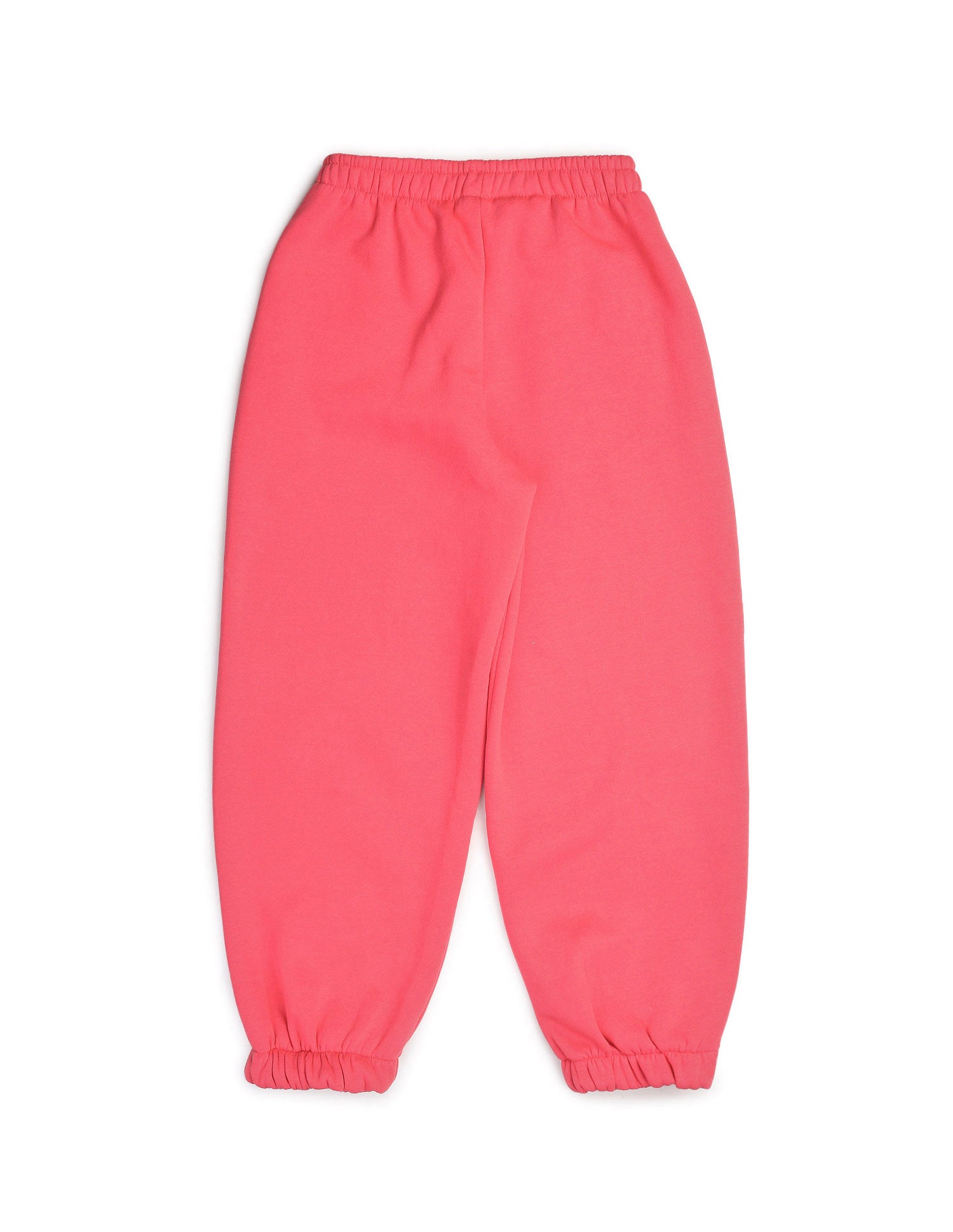 Girls Solid Regular Fit Joggers Coral - U.S. POLO ASSN. | Large