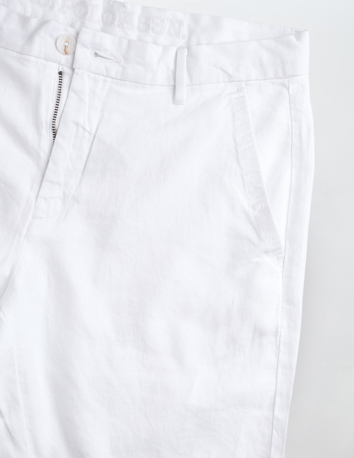 Solid Slim Fit Chino Shorts White - U.S. Polo Assn. India | Large