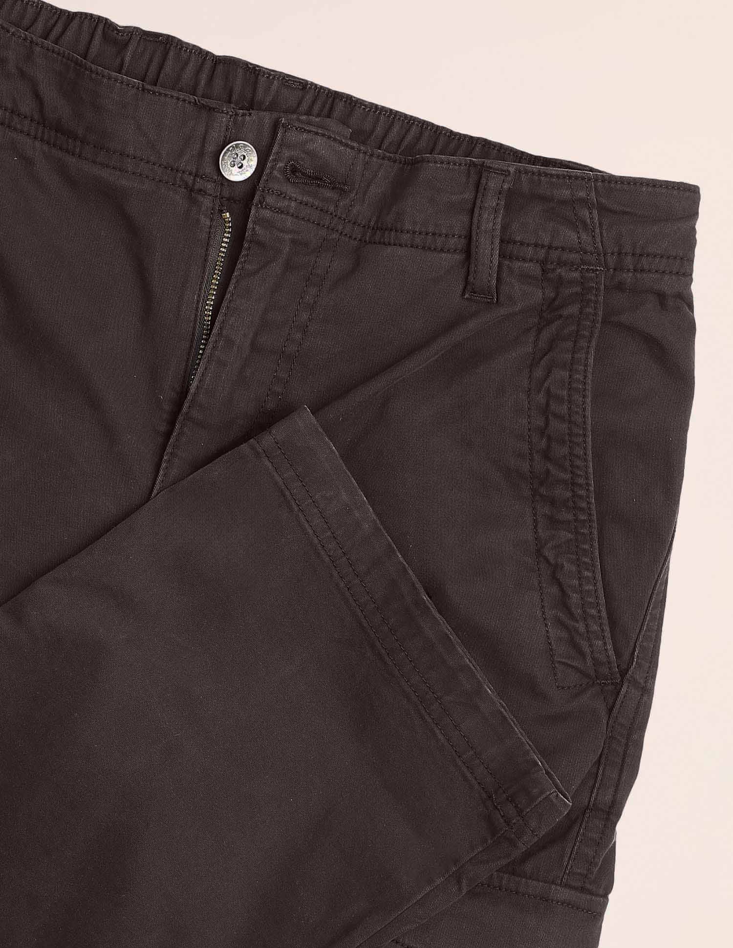 Solid Straight Fit Twill Cargos Brown - U.S. Polo Assn. India | Large