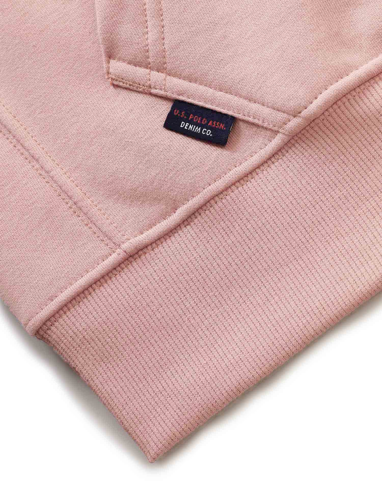 Solid Relaxed Fit Sweatshirt Medium Pink - U.S. POLO ASSN. | Large