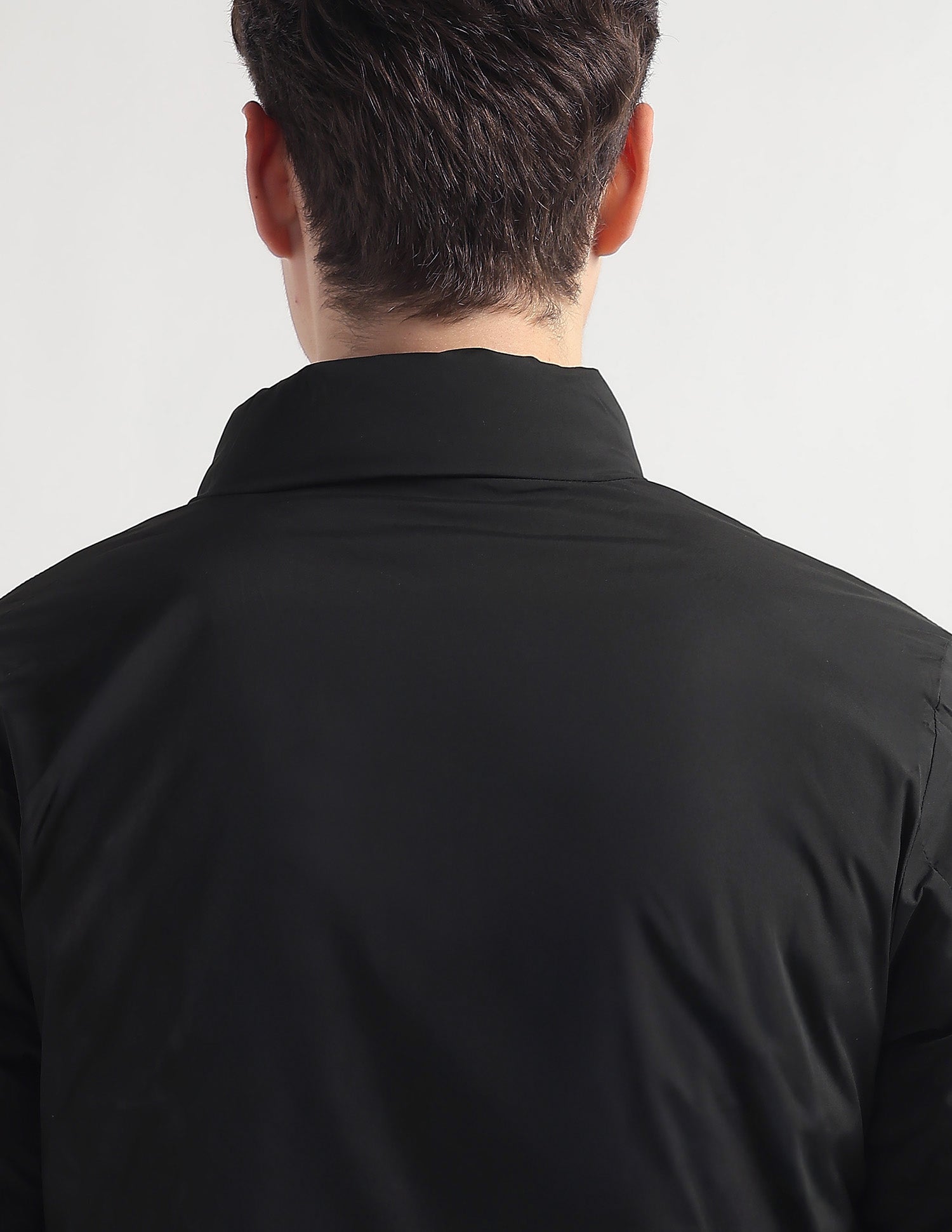 Regular Fit Solid Puffer Jacket Olive - U.S. Polo Assn. India | Large