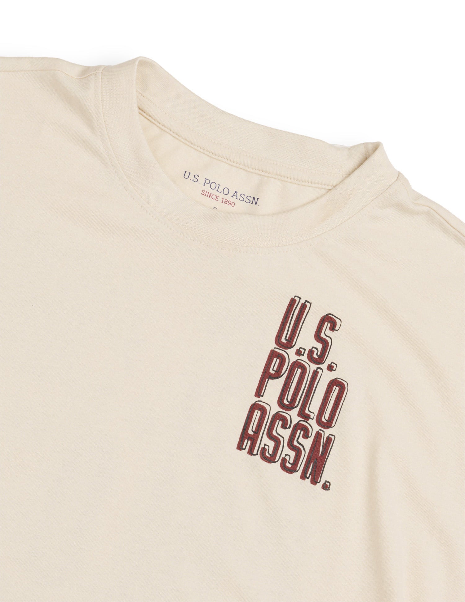 Polo Collar T-Shirt With Wide Leg Pants Off White - U.S. Polo Assn. India | Large