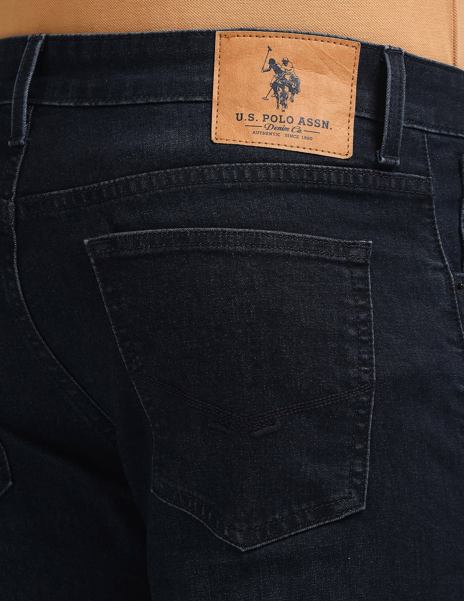 Brandon Slim Tapered Fit Blue Jeans Blue - U.S. Polo Assn. India | Large