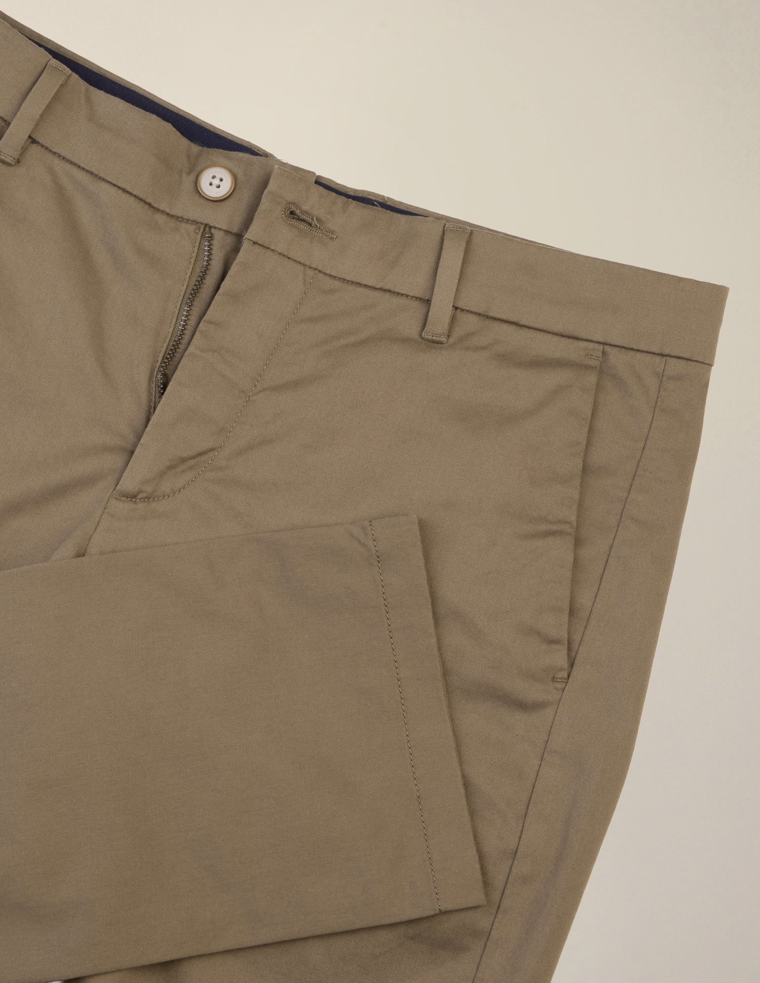 Twill Denver Slim Fit Trousers Dark Khaki - U.S. Polo Assn. India | Large