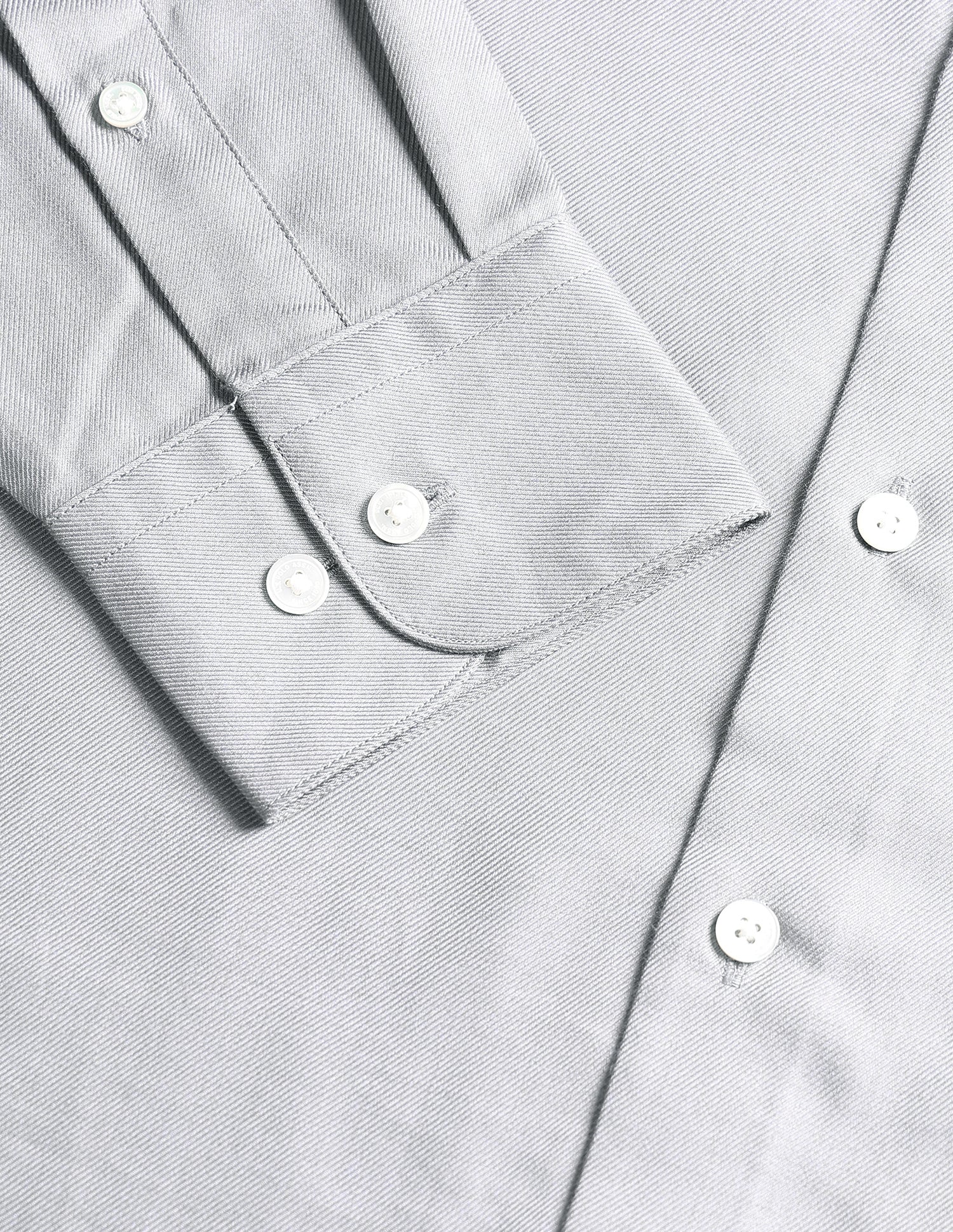 Pacho X Twill Tailored Fit Shirt Grey - U.S. Polo Assn. India | Large